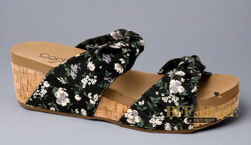 Sittin Pretty — Black Floral by Corkys - BFF Here