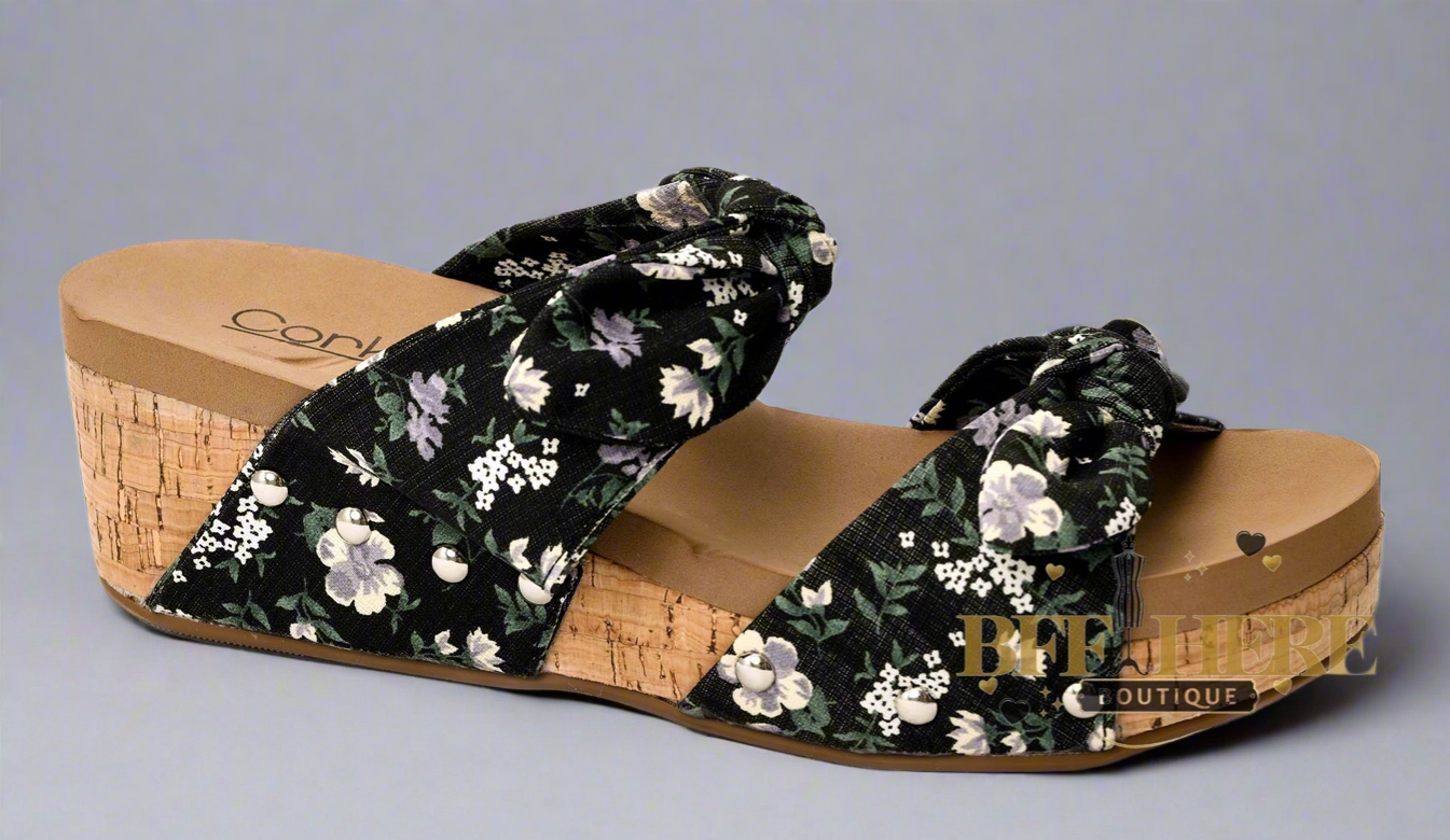 Sittin Pretty — Black Floral by Corkys - BFF Here