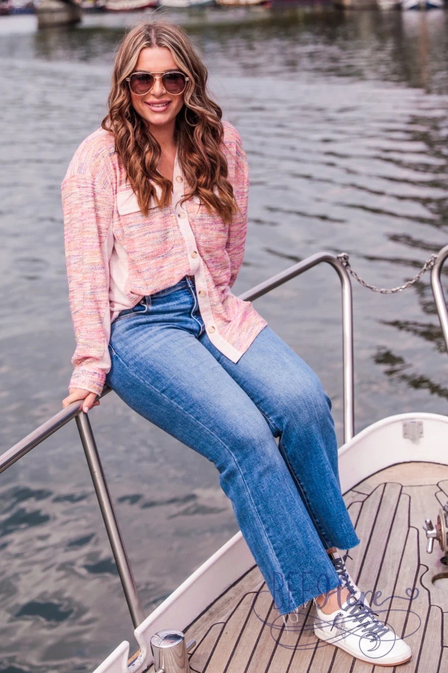 Little Bit Of Color Button Up Top - BFF Here