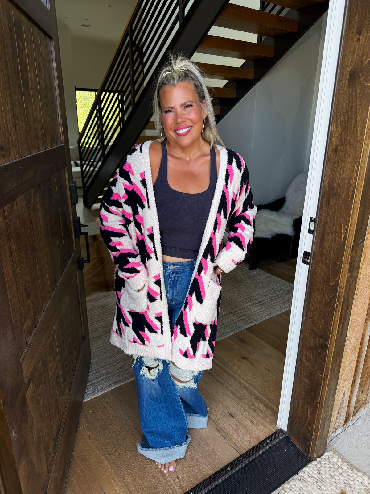 PREORDER: Houndstooth Cloud Cardigan by Blakeley (ETA November)