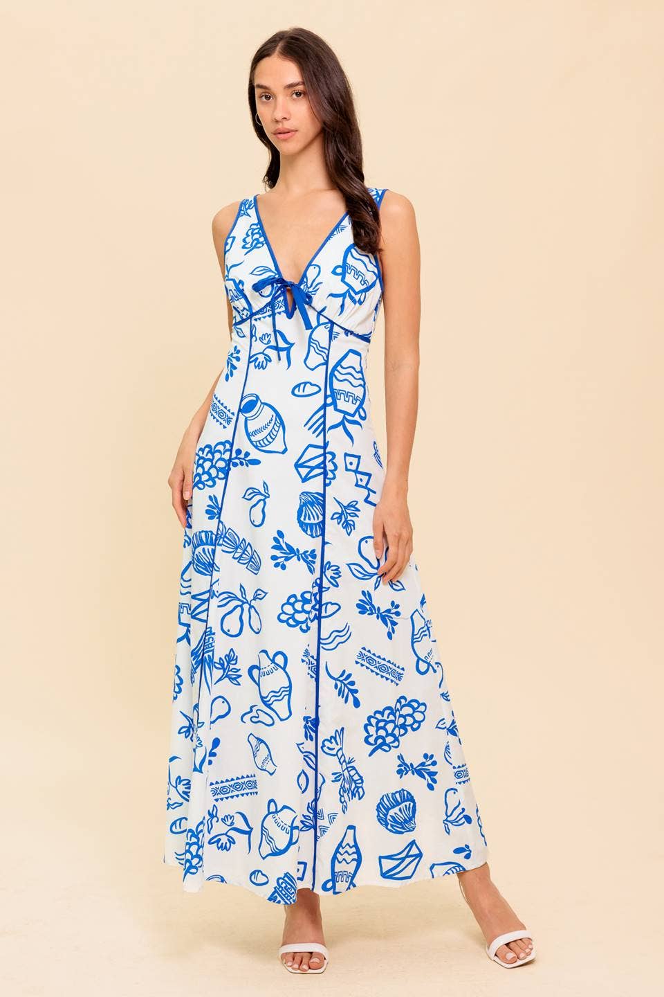 Santorini Blues Maxi by Flying Tomato - BFF Here