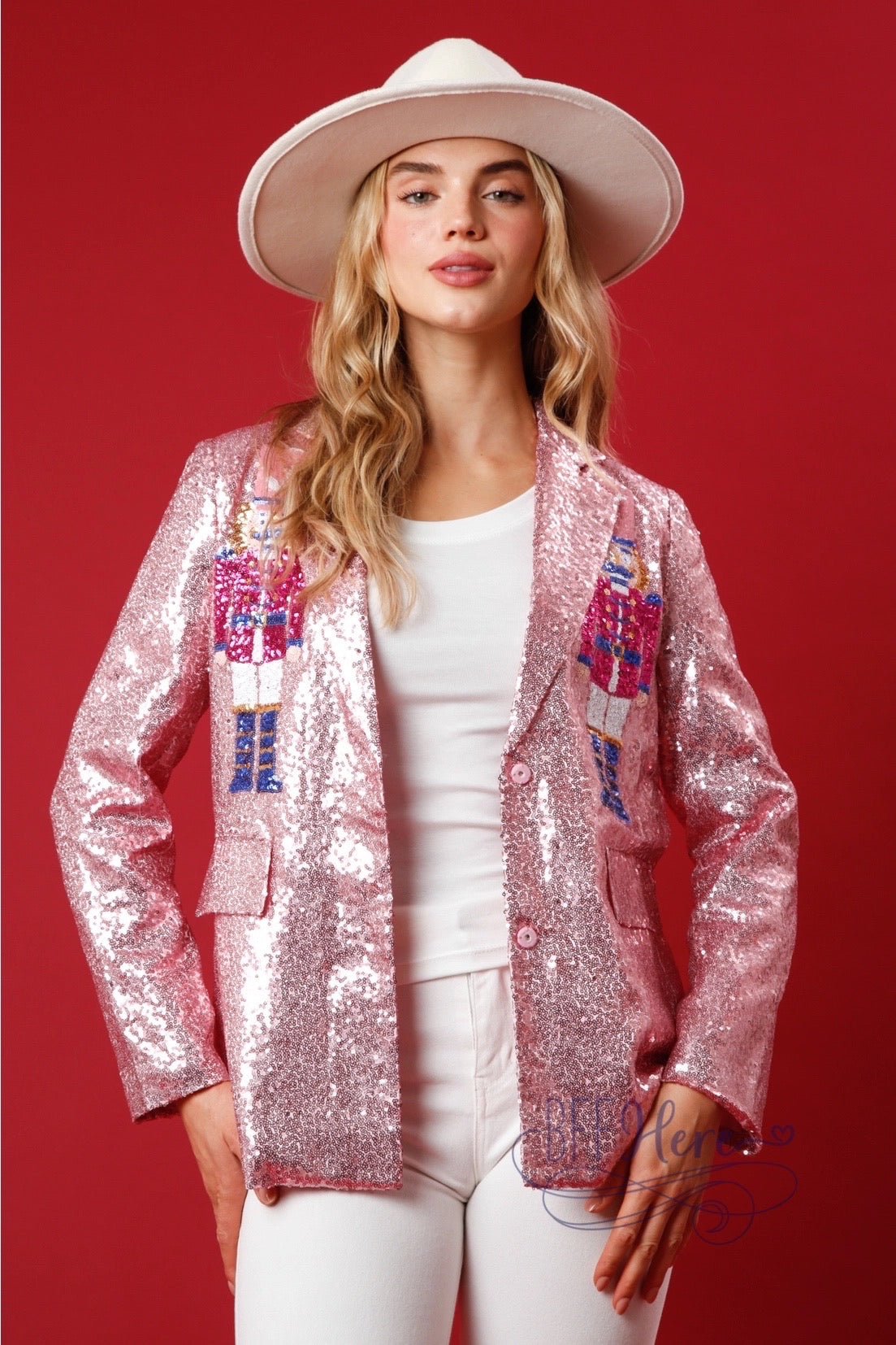 Sequin Nutcracker Blazer: Sparkle Your Way Through the Holiday Season - BFF Here