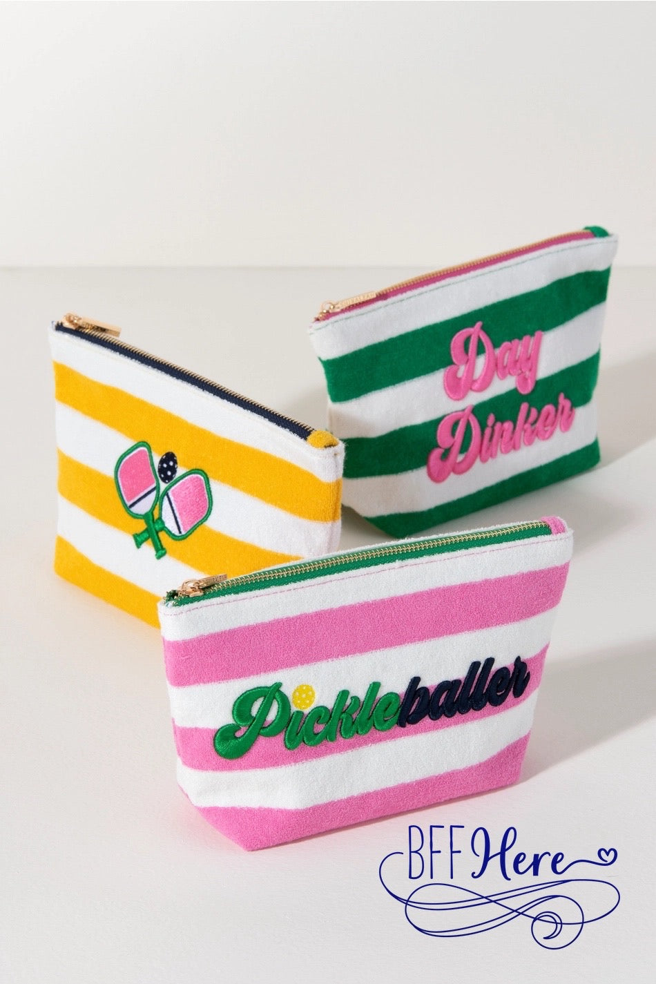 Serve & Store: The Pickleballer Zip Pouch - BFF Here