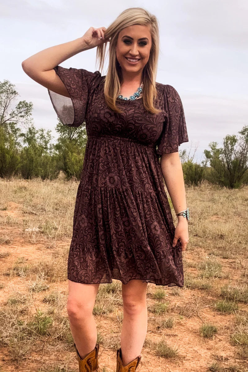 Bronzed Bloom Dress by Sterling Kreek - BFF Here