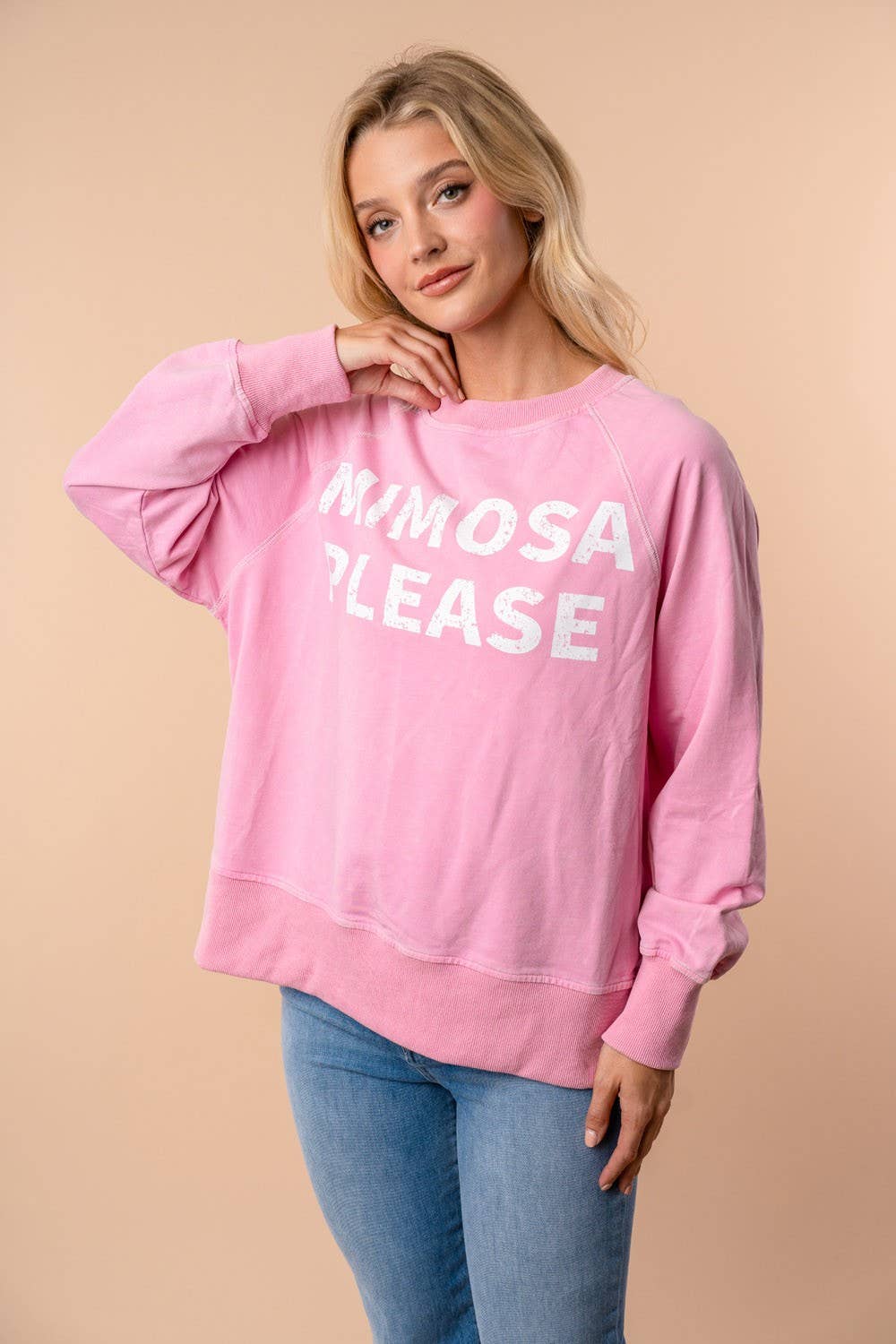 Sippin’ Pretty Mimosa Pullover - BFF Here
