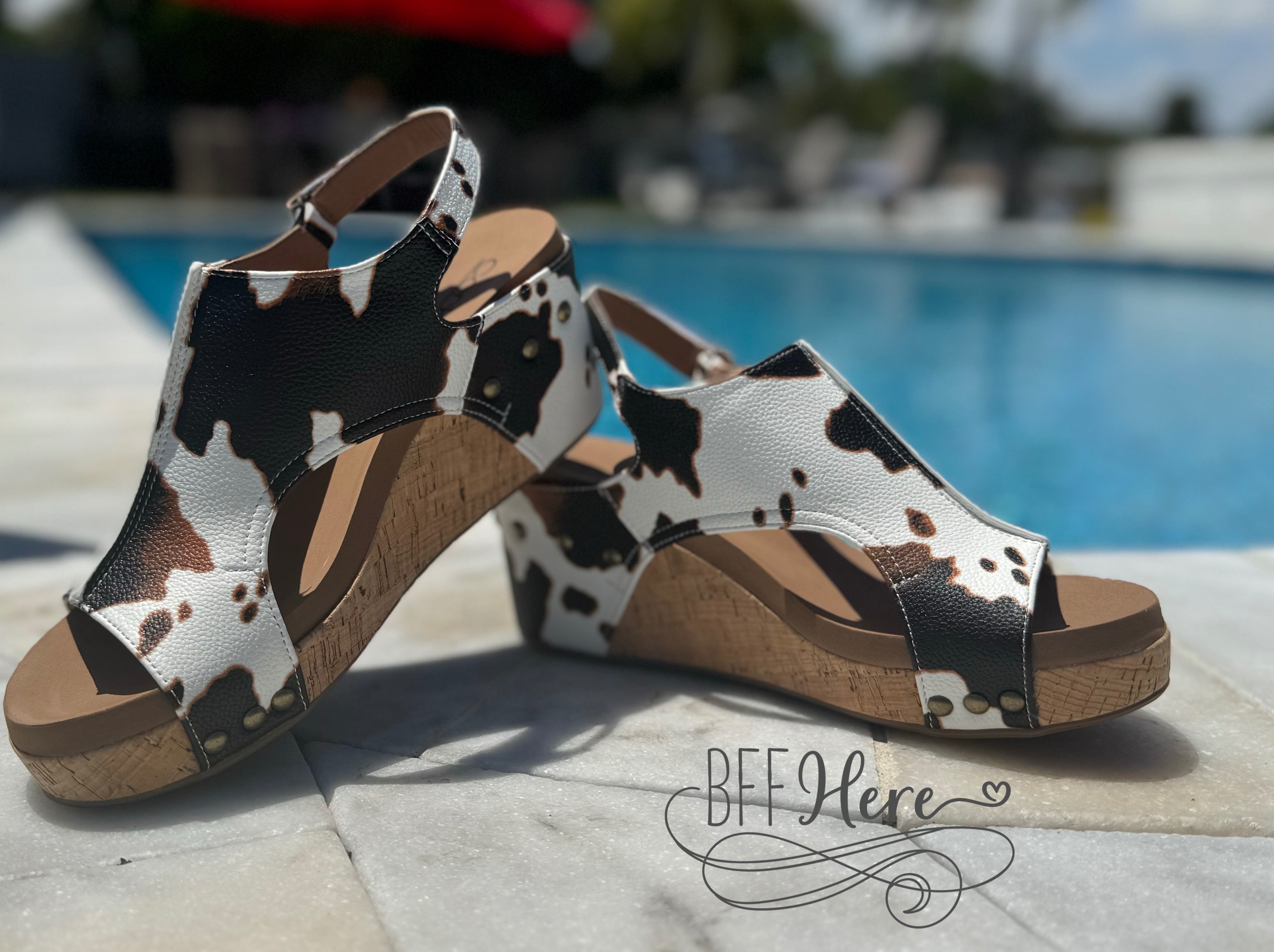 Carley - Cow Smooth by Corkys - BFF Here