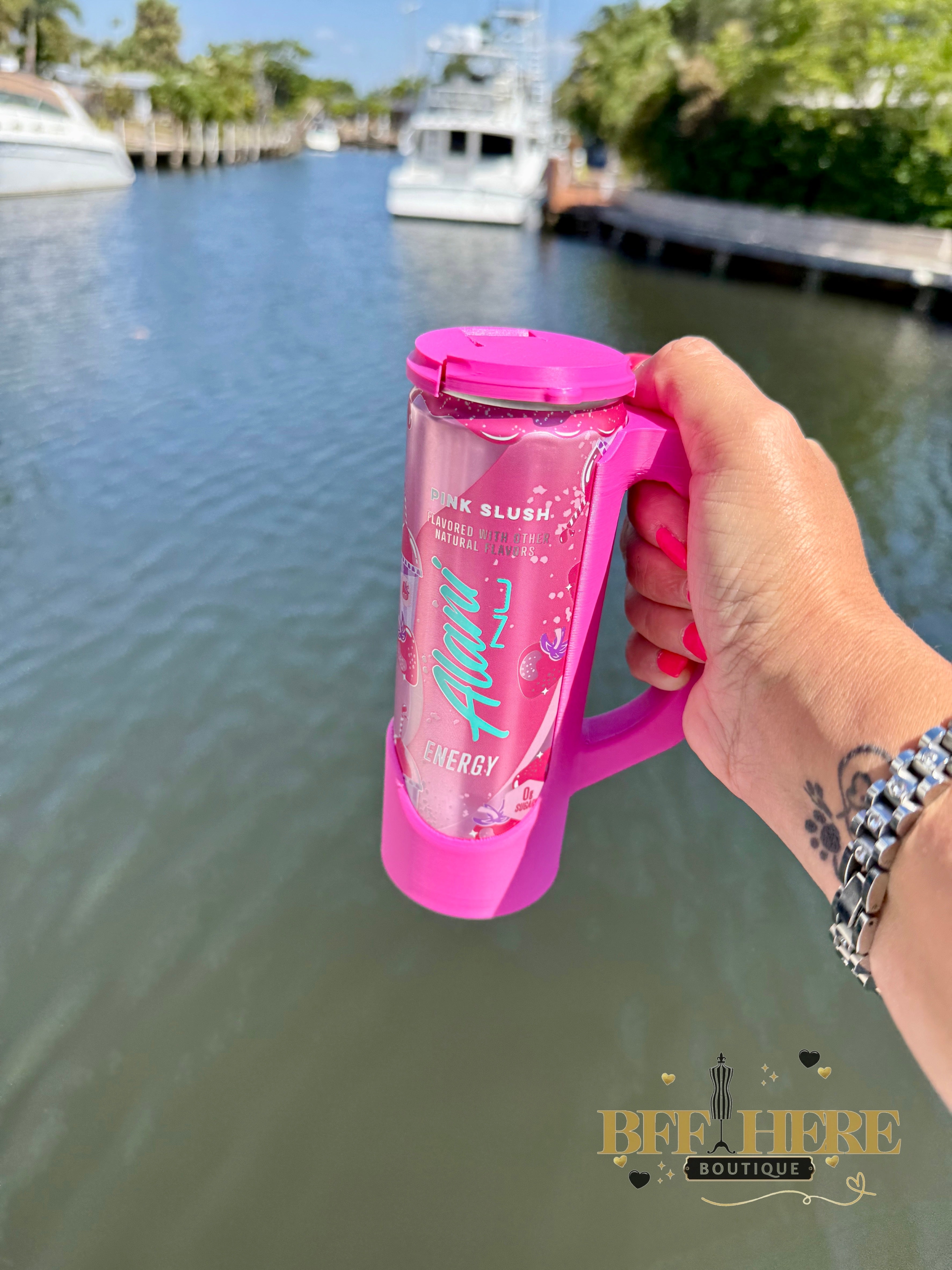 Sip & Chill Skinny Can Lid / Choice of Color - BFF Here