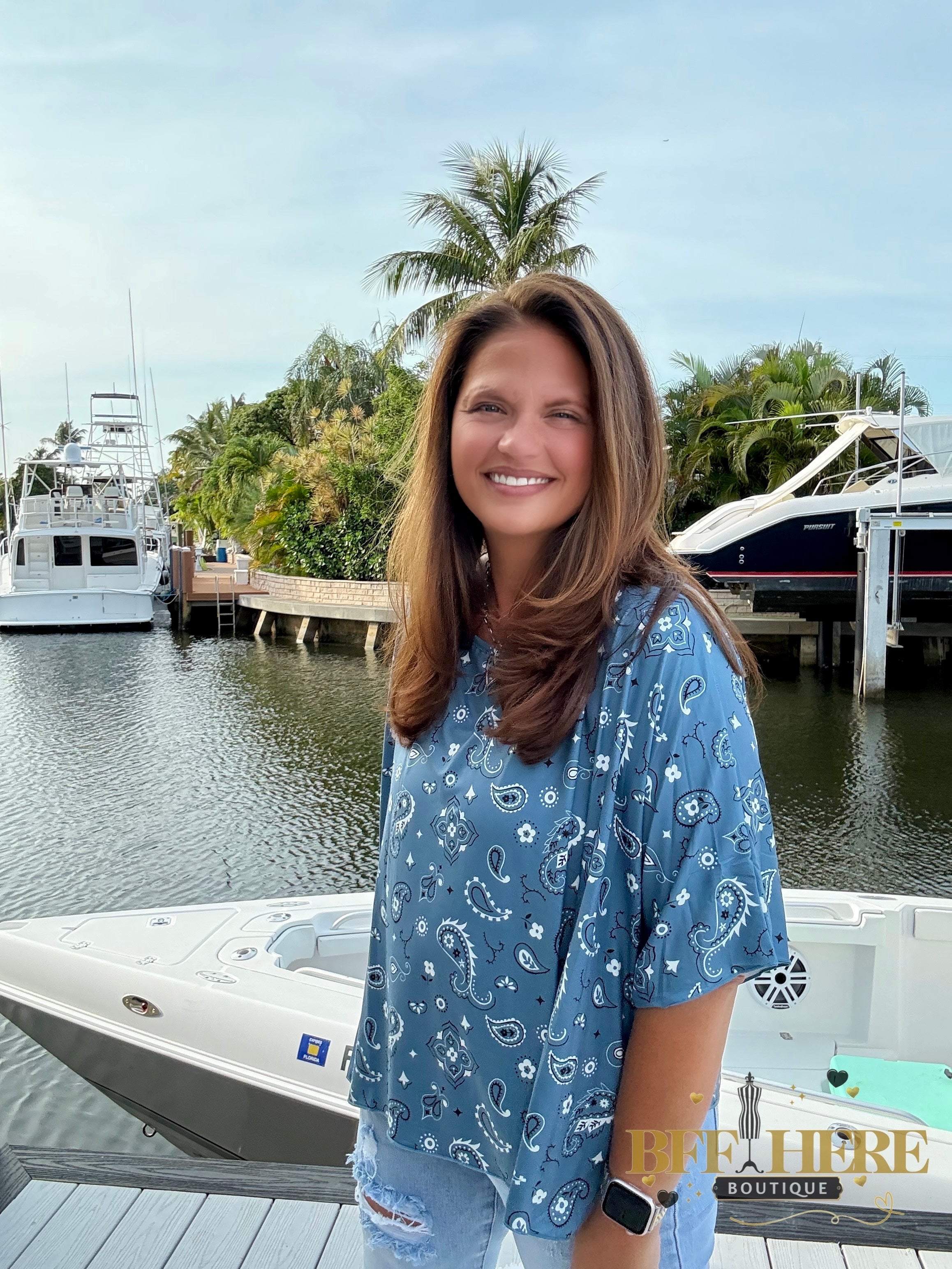 Pretty In Paisley Top by Sterling Kreek - BFF Here