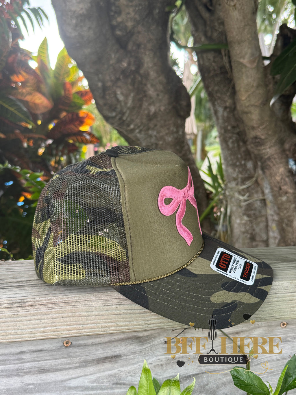 Bow Babe Trucker Hat / Choice of Color - BFF Here