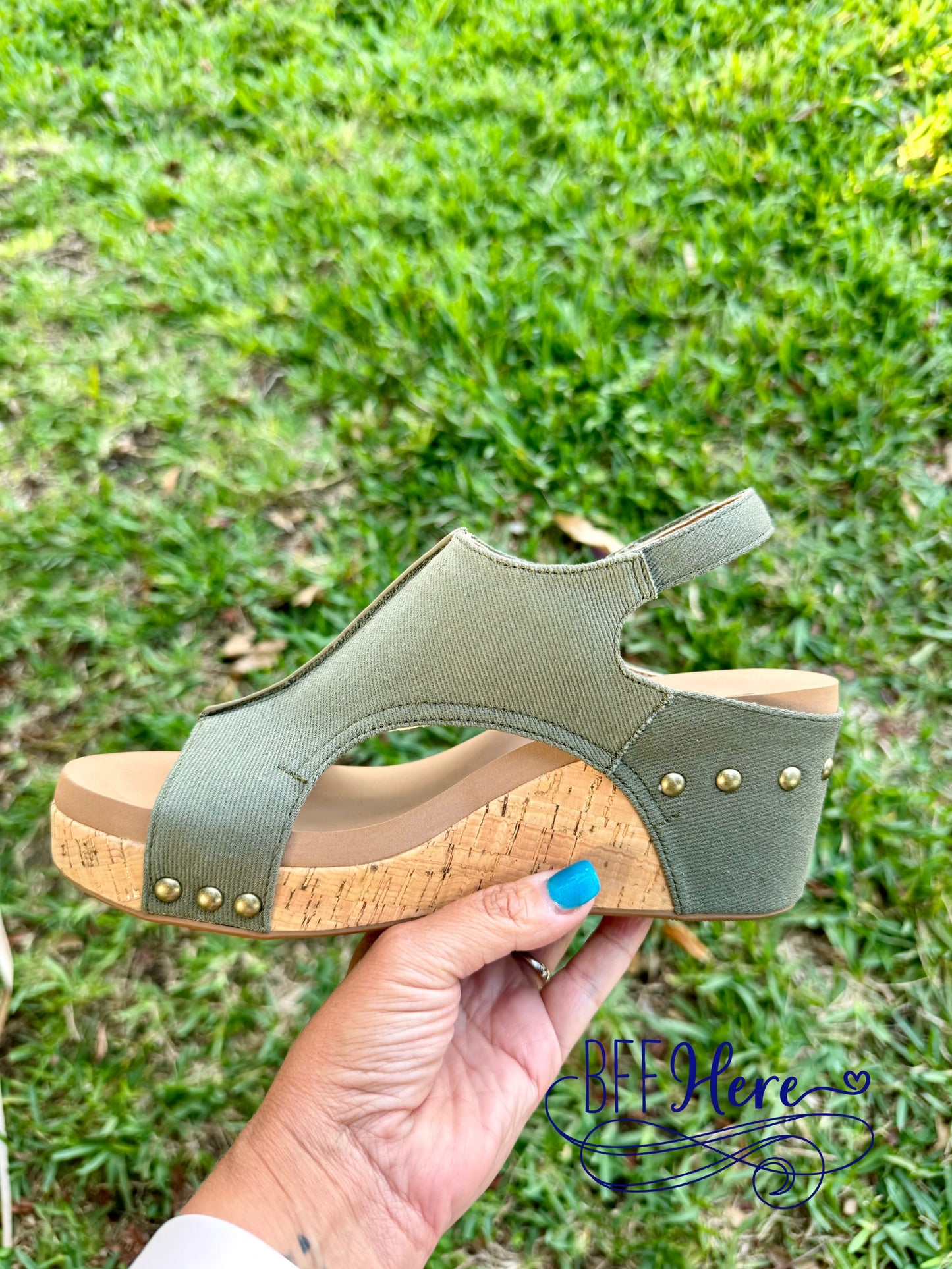 Carley - Khaki Washed Canvas by Corkys - BFF Here