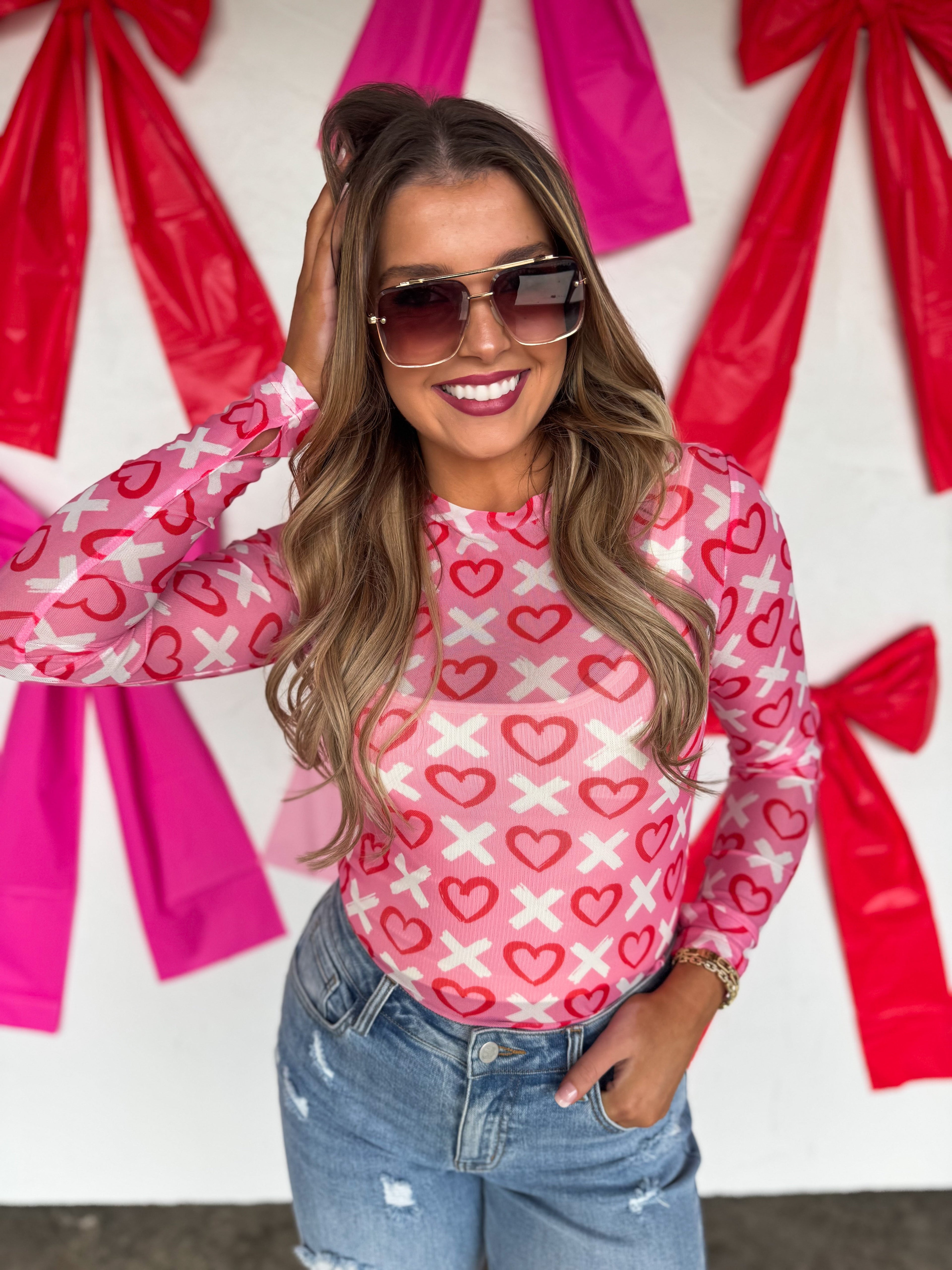 PREORDER: Valentine’s Dress It Up Mesh Tops (ETA: Mid December) - BFF Here