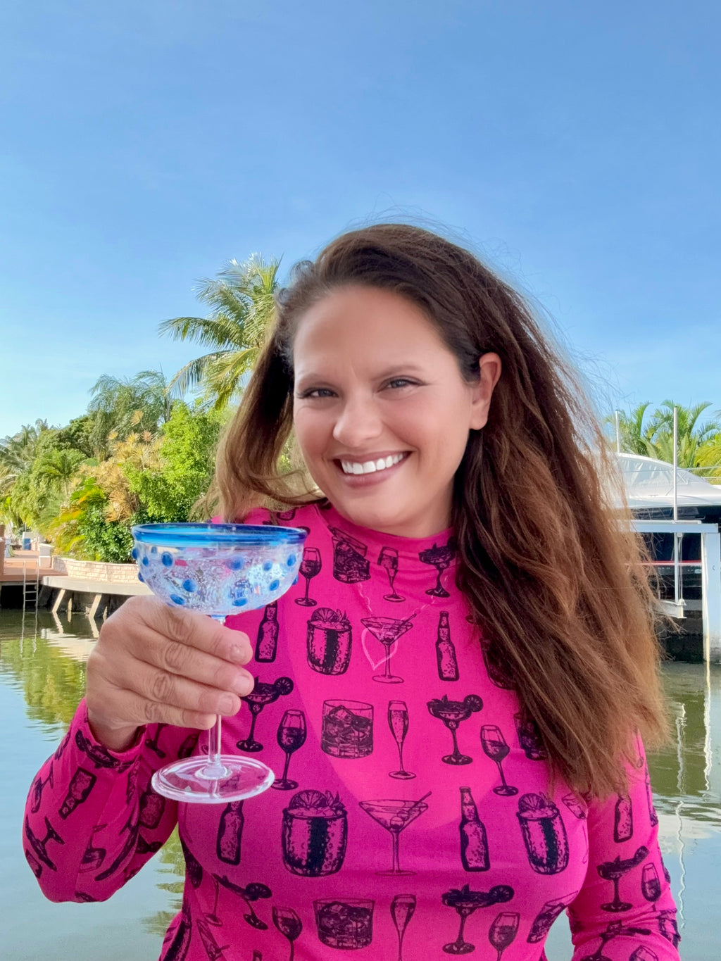 Buy You A Drink Mesh Top - BFF Here