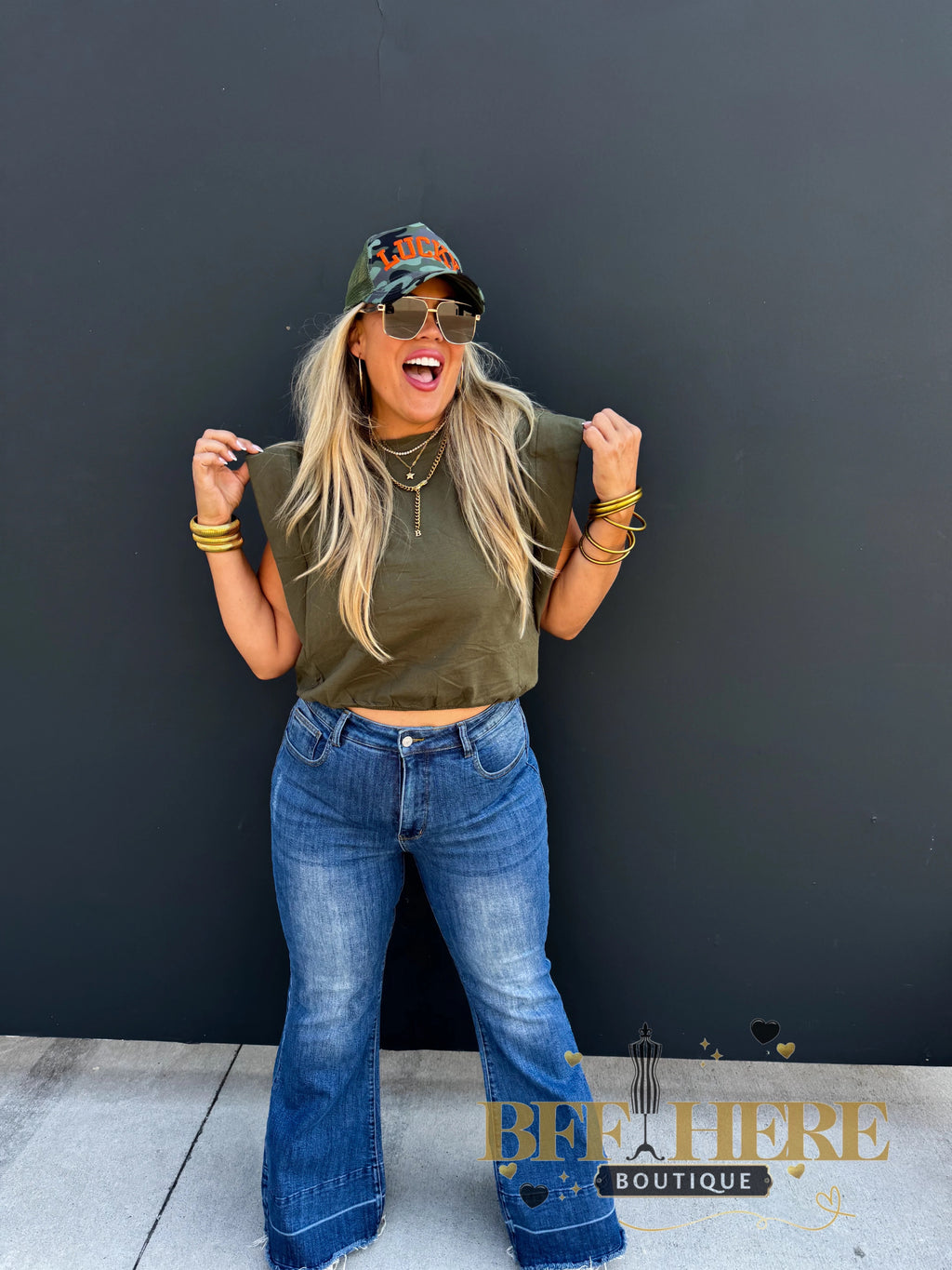 Stevie Cap Sleeve Top by Blakeley / Choice of Color - BFF Here