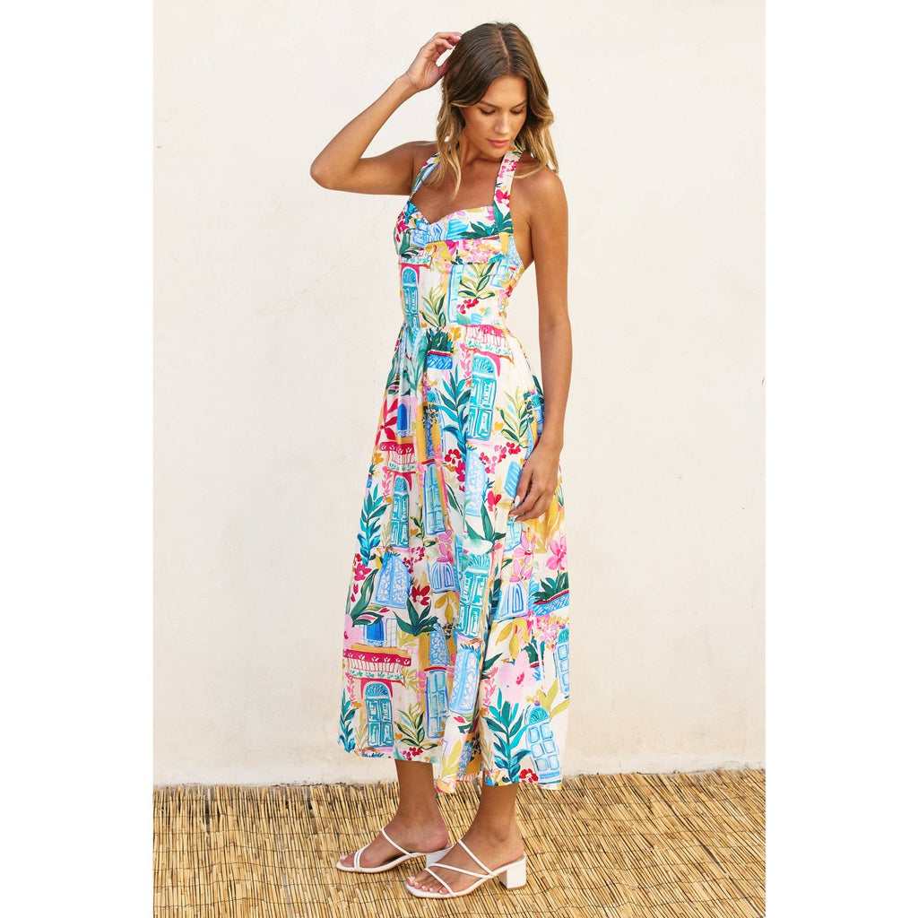 Havana Daydream Halter Dress - BFF Here