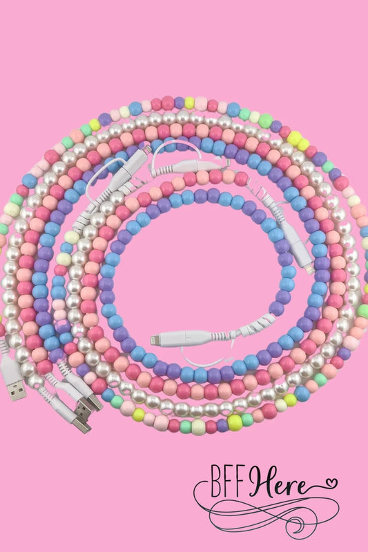 2 in 1 Beaded USB Charger by Jess Lea / Choice of Color - BFF Here