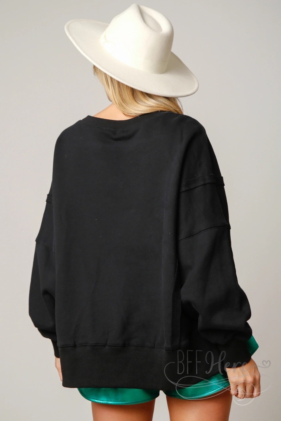 Joyful Toast: Cheers to the Holidays Christmas Sweatshirt - BFF Here