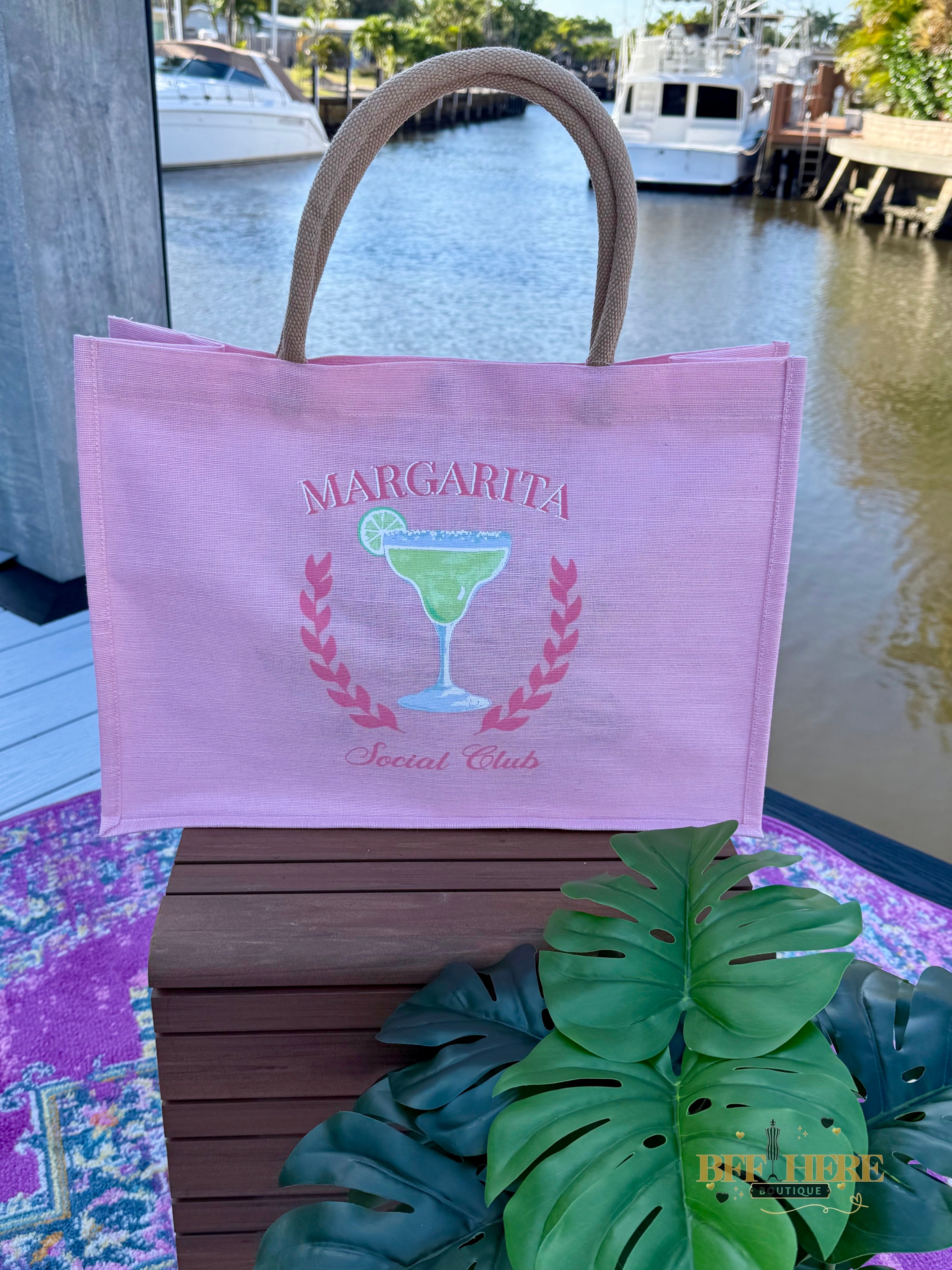 Margarita Social Club Juco Tote by Royal Standard - BFF Here