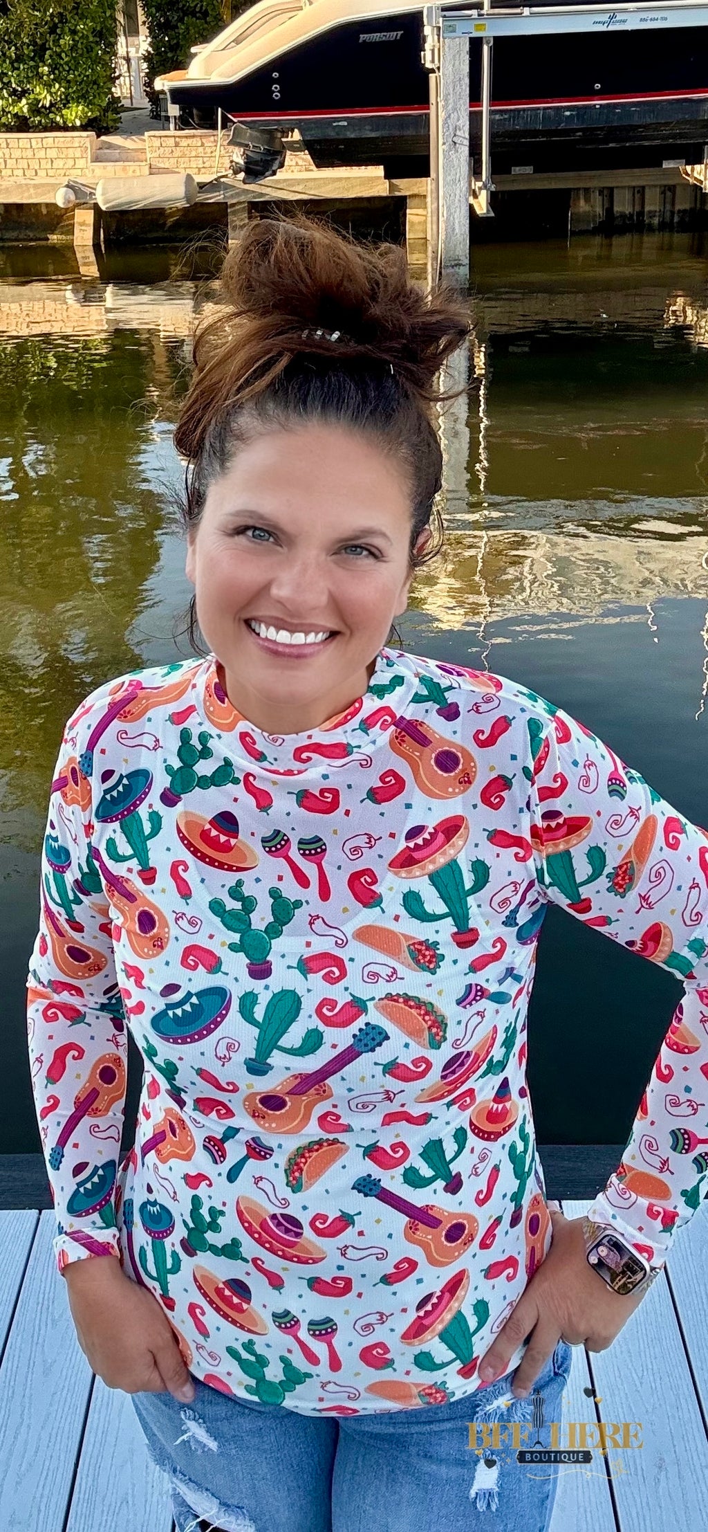 Time To Fiesta Mesh Top by Sterling Kreek - BFF Here