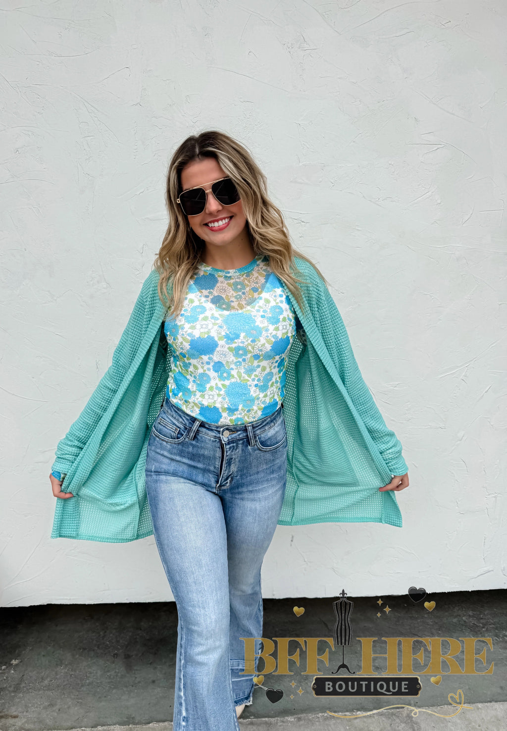 Vintage Floral Mesh Top by Blakeley - BFF Here