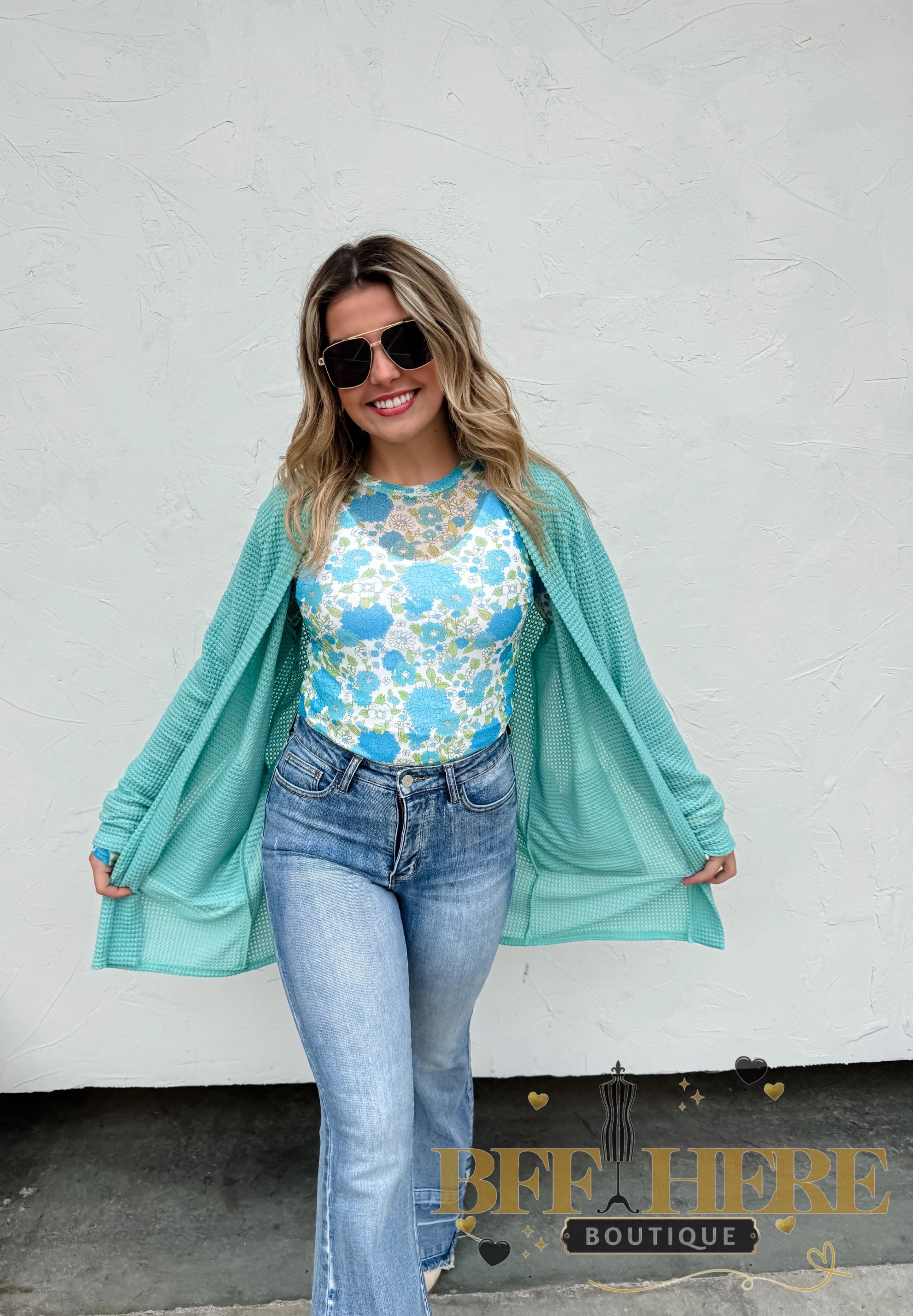 Vintage Floral Mesh Top by Blakeley - BFF Here