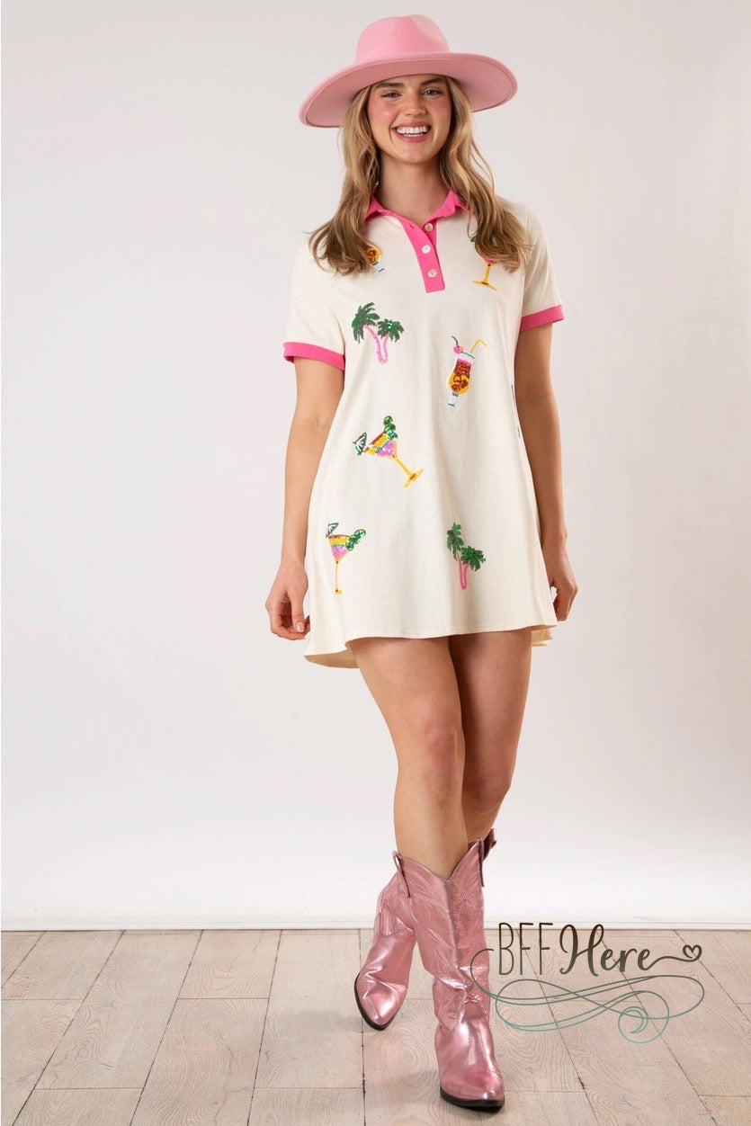 Island Vibes Cocktail Dress - BFF Here