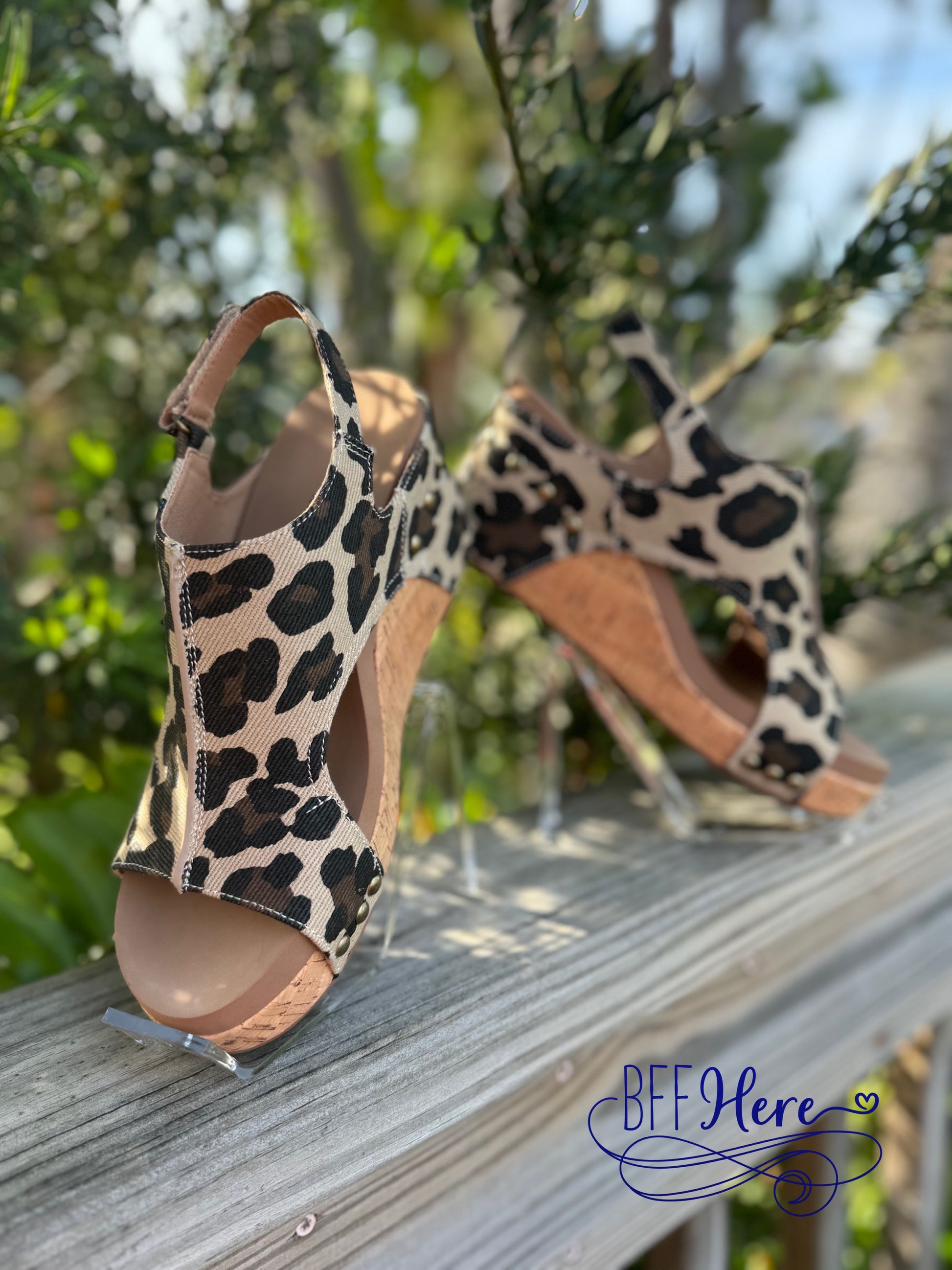 Carley - Ivory Canvas Leopard by Corkys - BFF Here