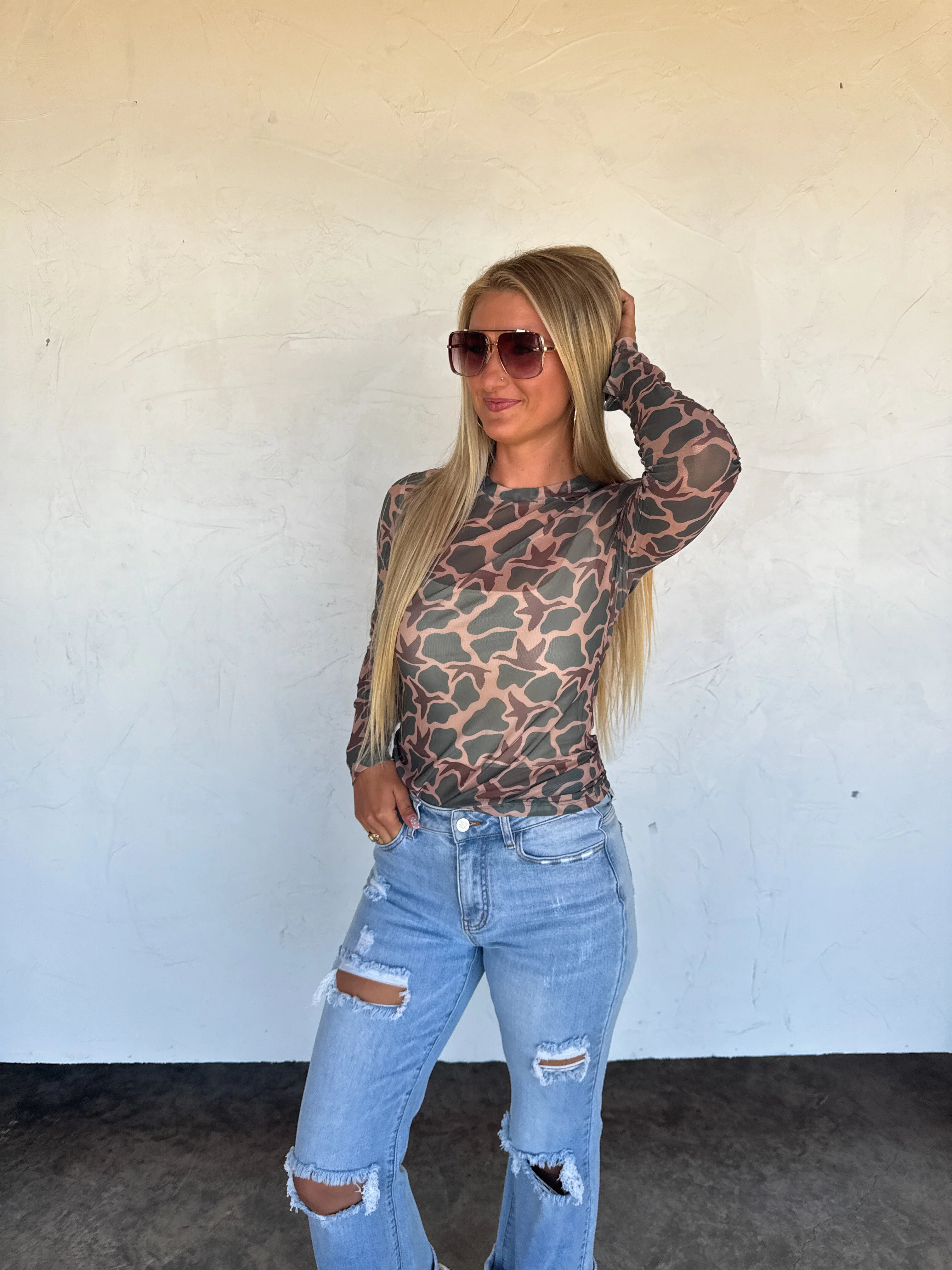 PREORDER: Hunting Dress It Up Mesh Tops by Blakeley (ETA: August)