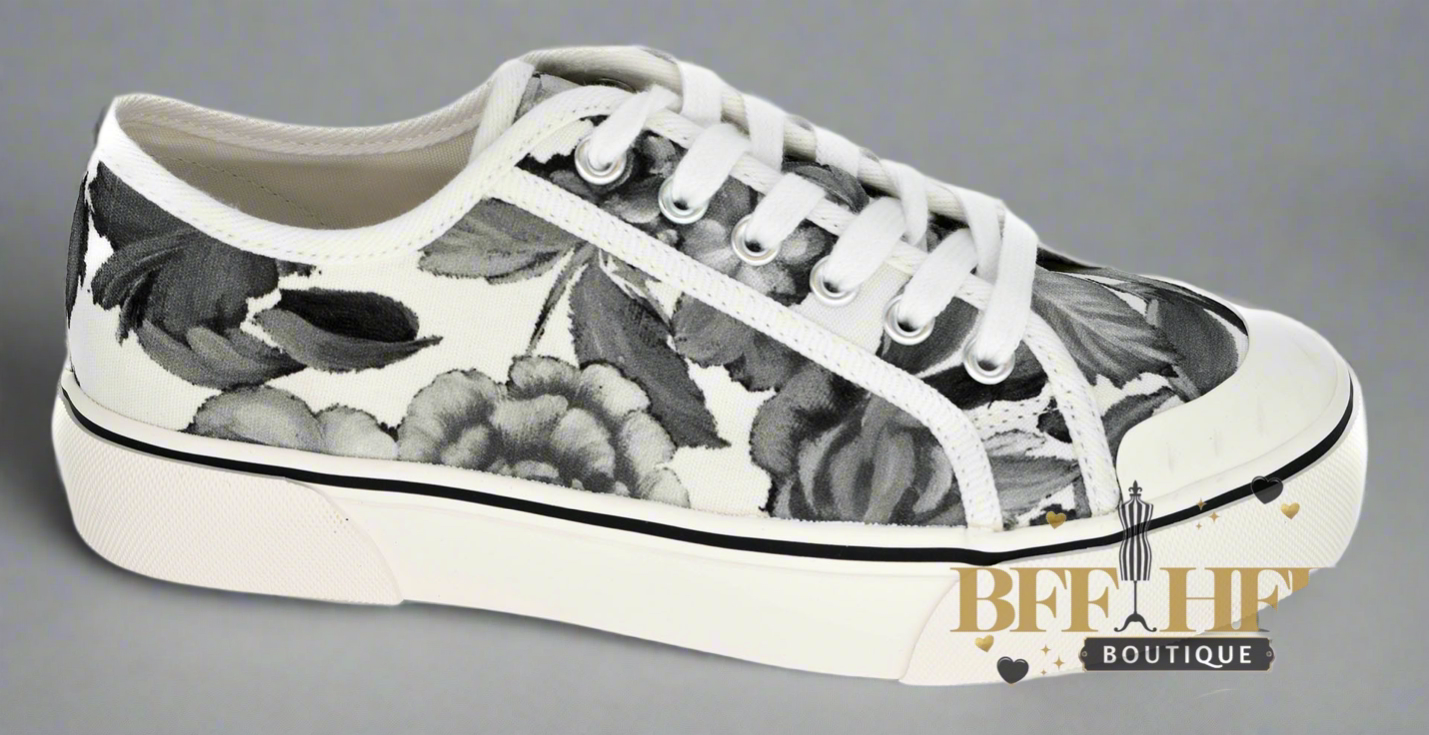 PREORDER: Waiting List - White Black Floral by Corkys (Ships End of January ) - BFF Here