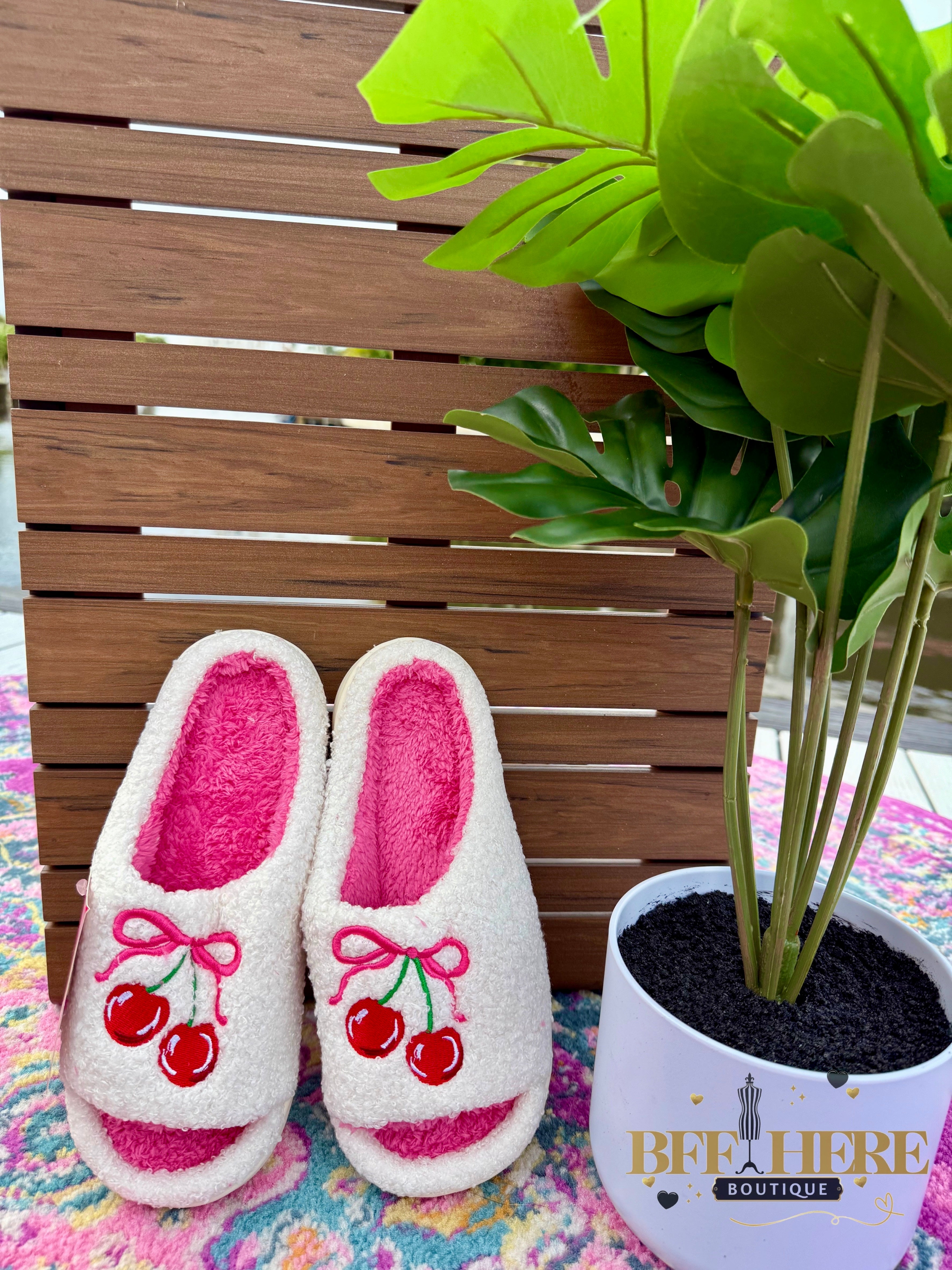 Cherry Bomb Slippers by Jess Lea - BFF Here