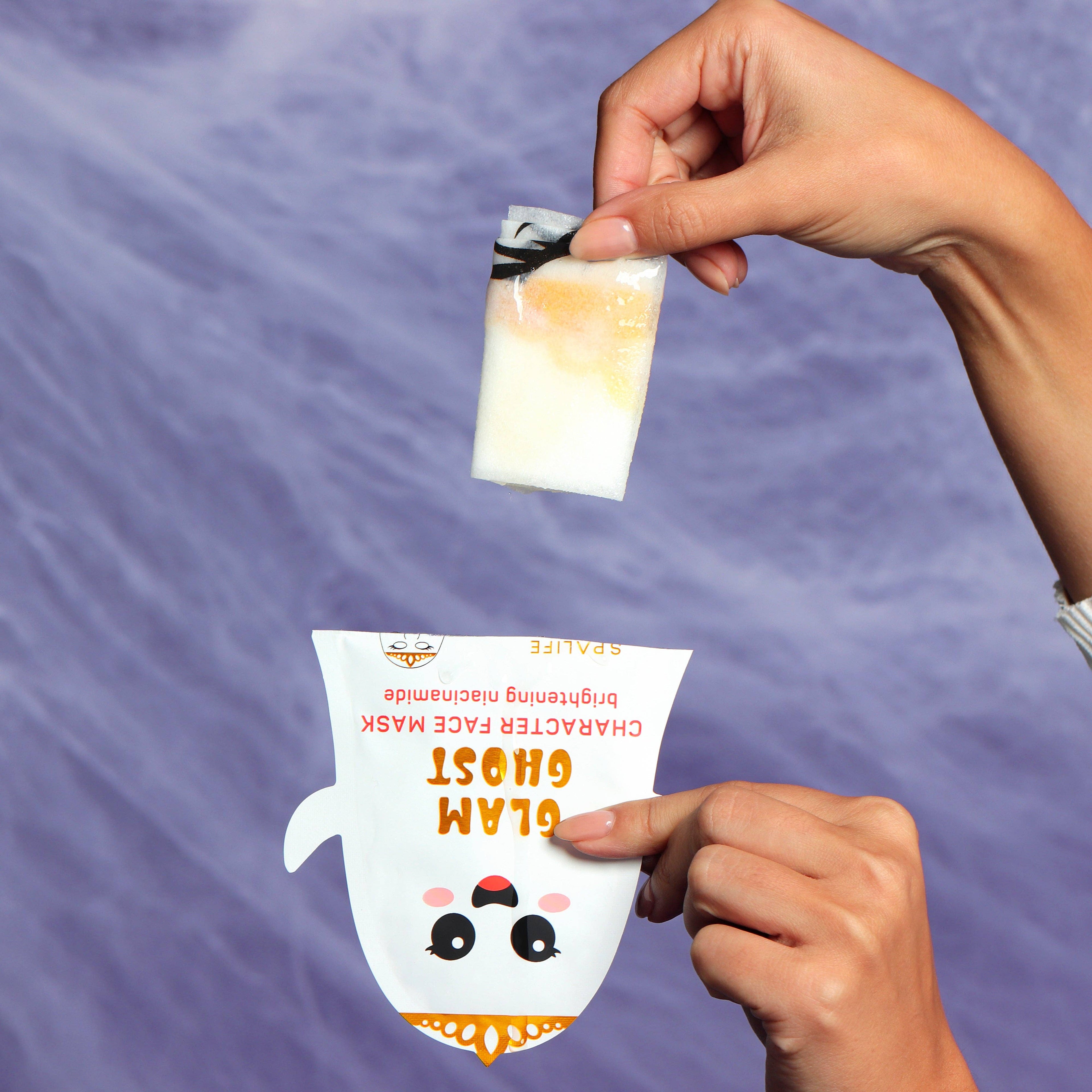 Halloween Animated Glam Ghost Brightening Face Mask - BFF Here