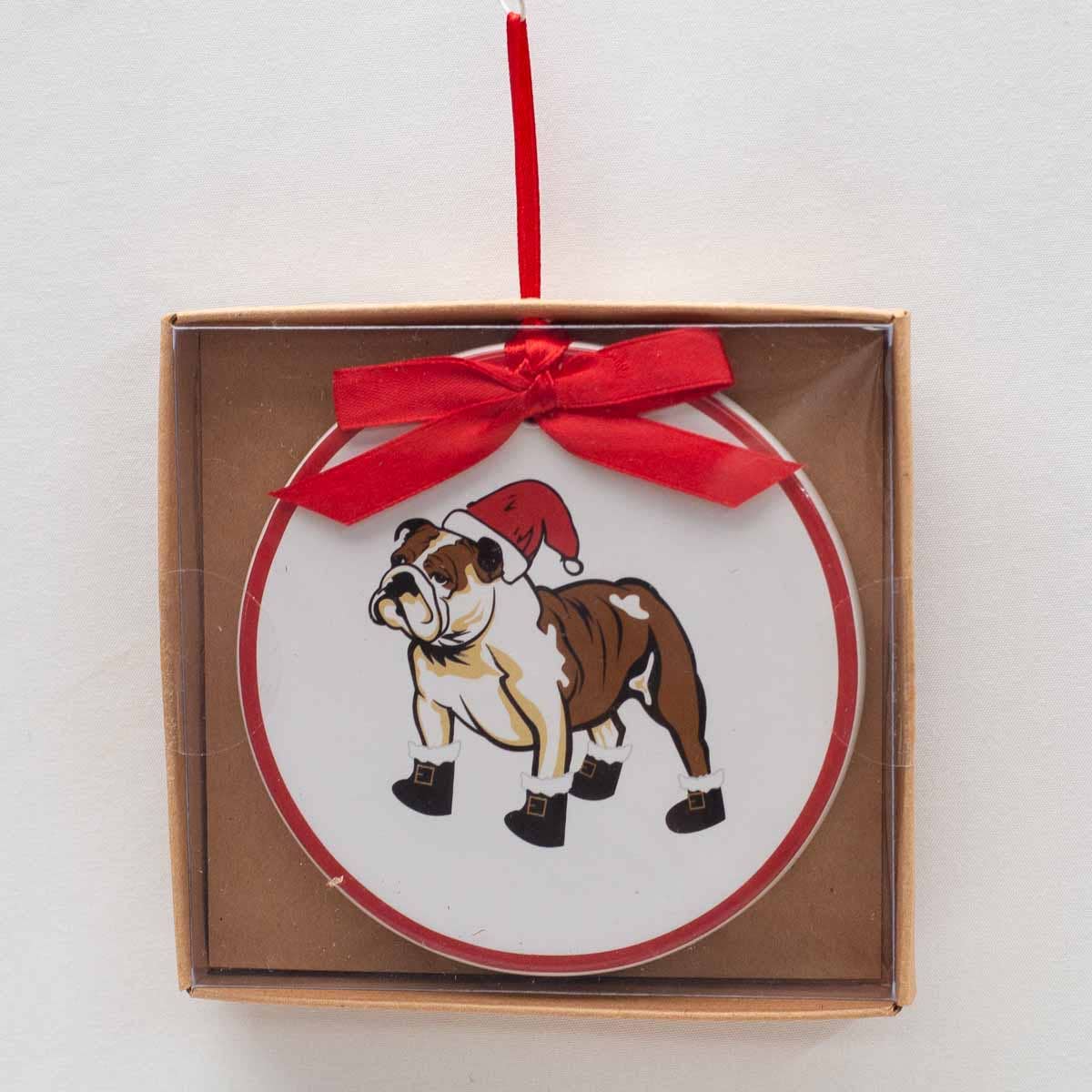 St. Nick Bulldog Ornament - BFF Here