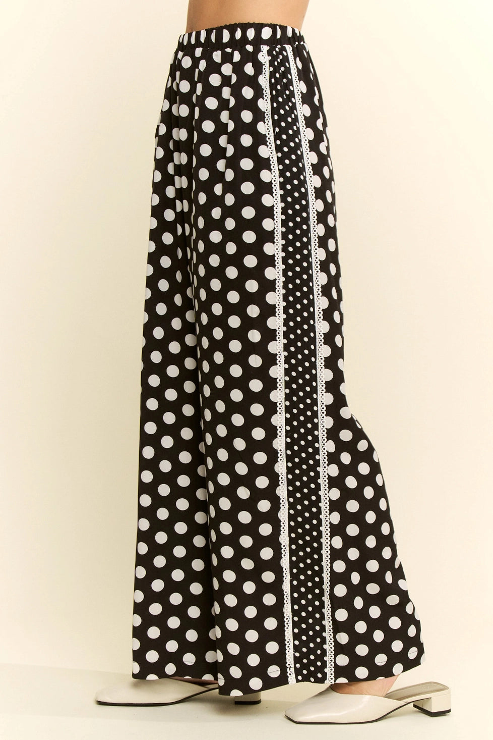 Contrast Dot Side Panel Pants (ARRAY) by Jade by Jane (Ships 2-3 weeks) - BFF Here