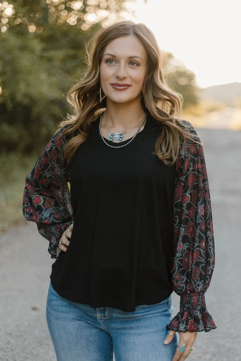 Pearls In December Top by Sterling Kreek - BFF Here