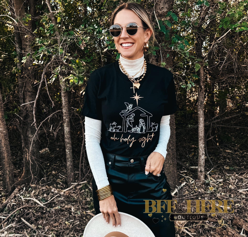 Oh Holy Night Tee - BFF Here
