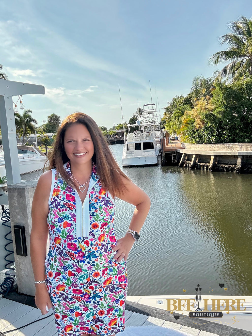 Everyday Zipper Dress / Fiesta Time White by Jess Lea - BFF Here