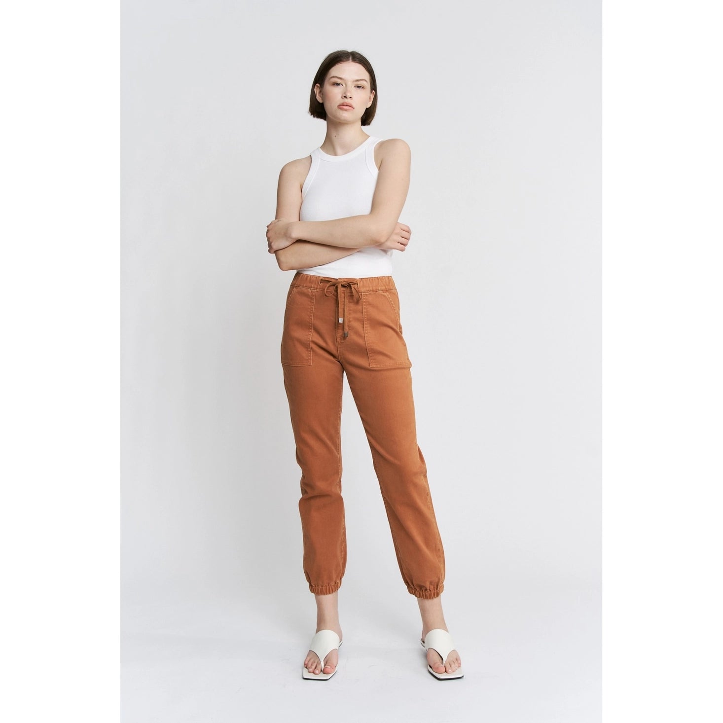 High Rise Jogger / Cinnamon by Mica Denim (ARRAY) — Ships 2-3 weeks - BFF Here