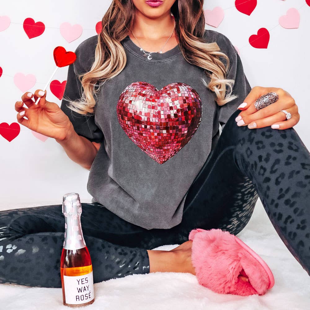 Shine In Love Disco Heart Tee - BFF Here