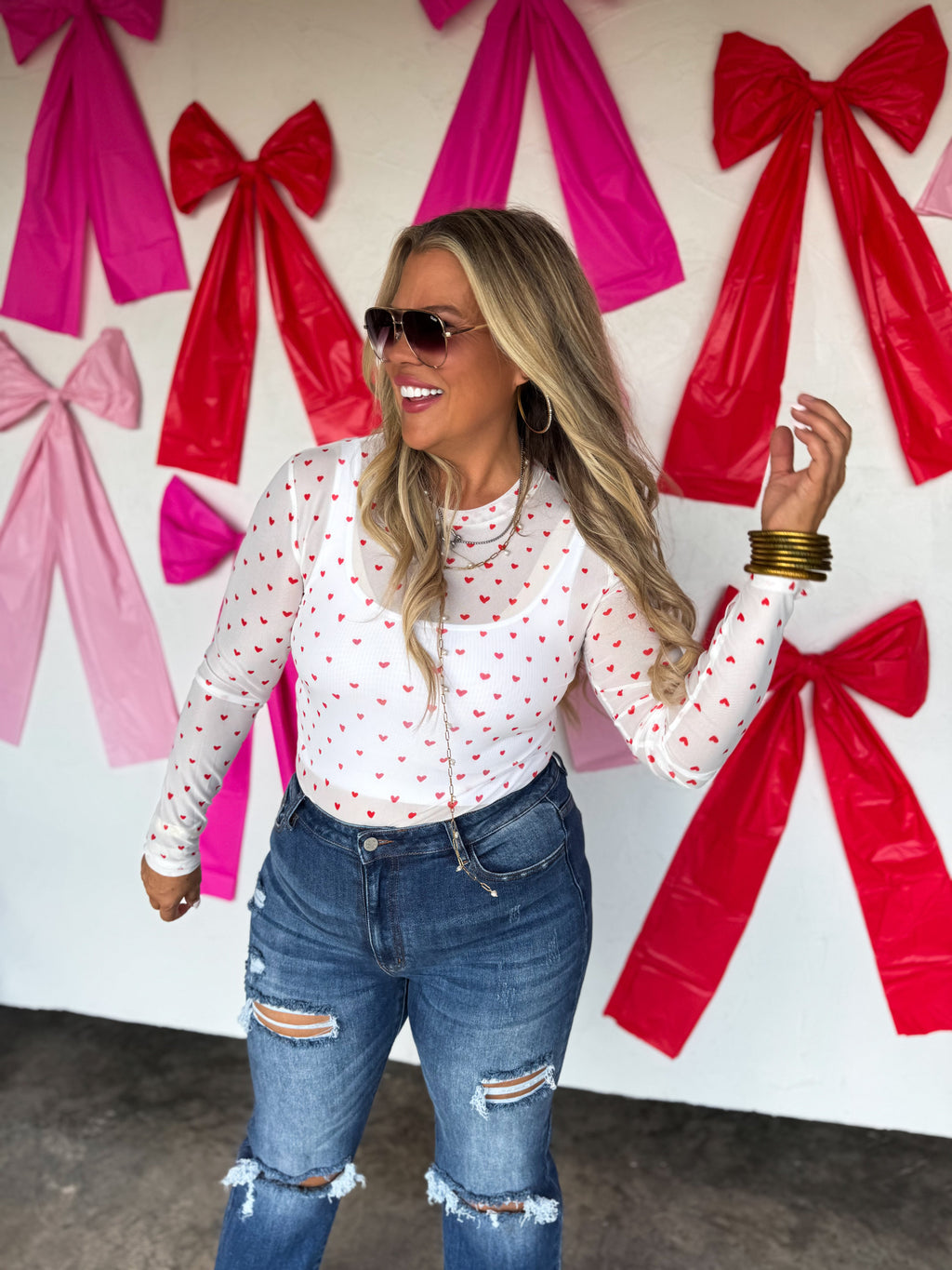 PREORDER: Valentine’s Dress It Up Mesh Tops (ETA: Mid December) - BFF Here