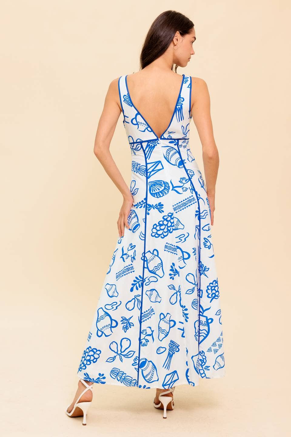 Santorini Blues Maxi by Flying Tomato - BFF Here