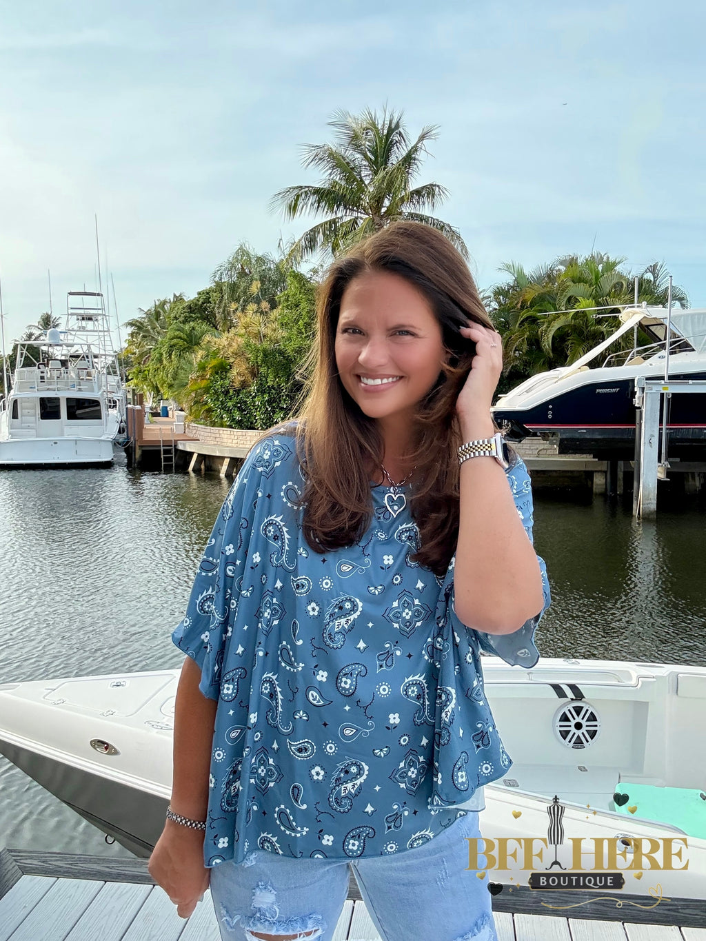Pretty In Paisley Top by Sterling Kreek - BFF Here