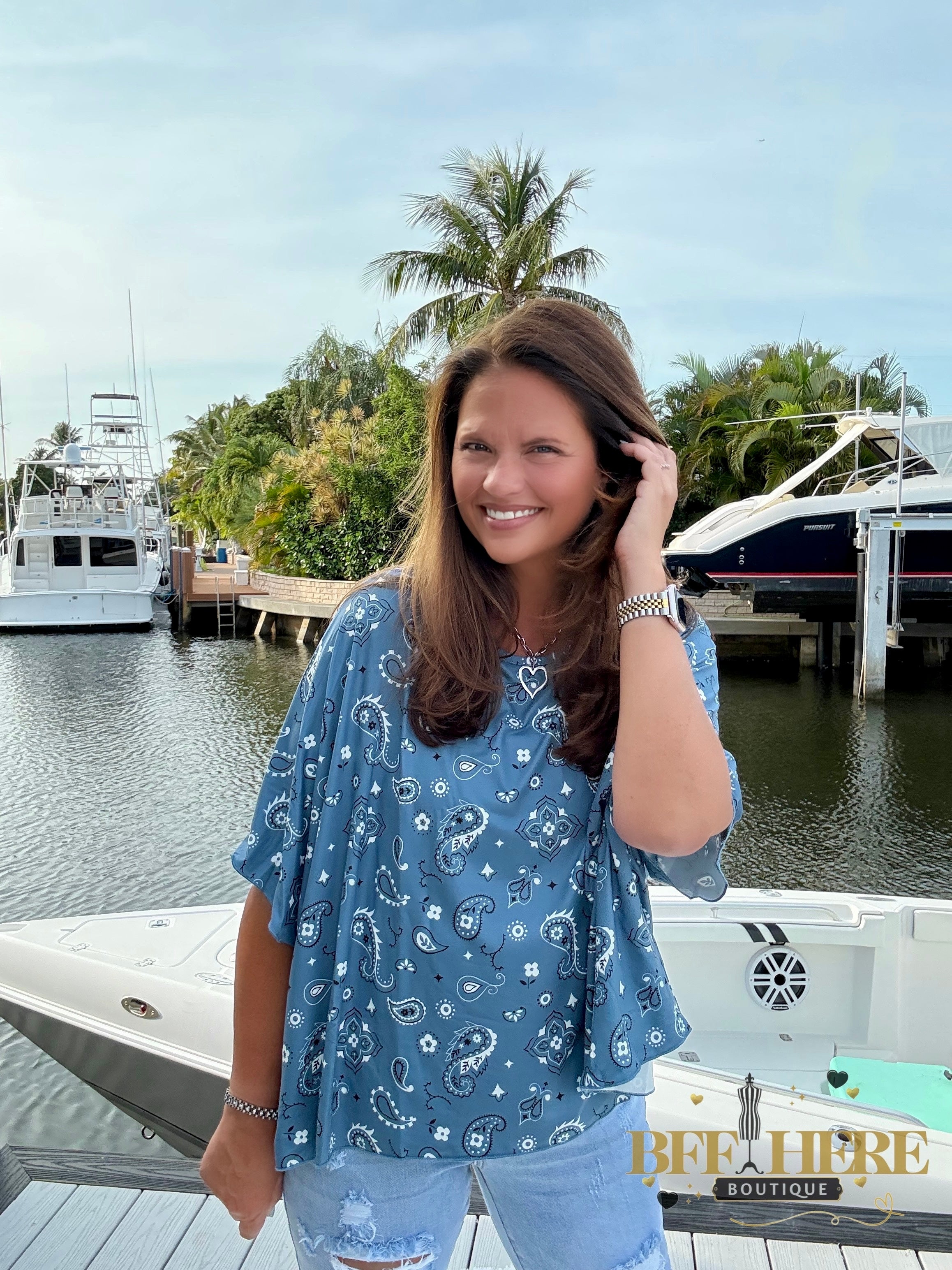 Pretty In Paisley Top by Sterling Kreek - BFF Here