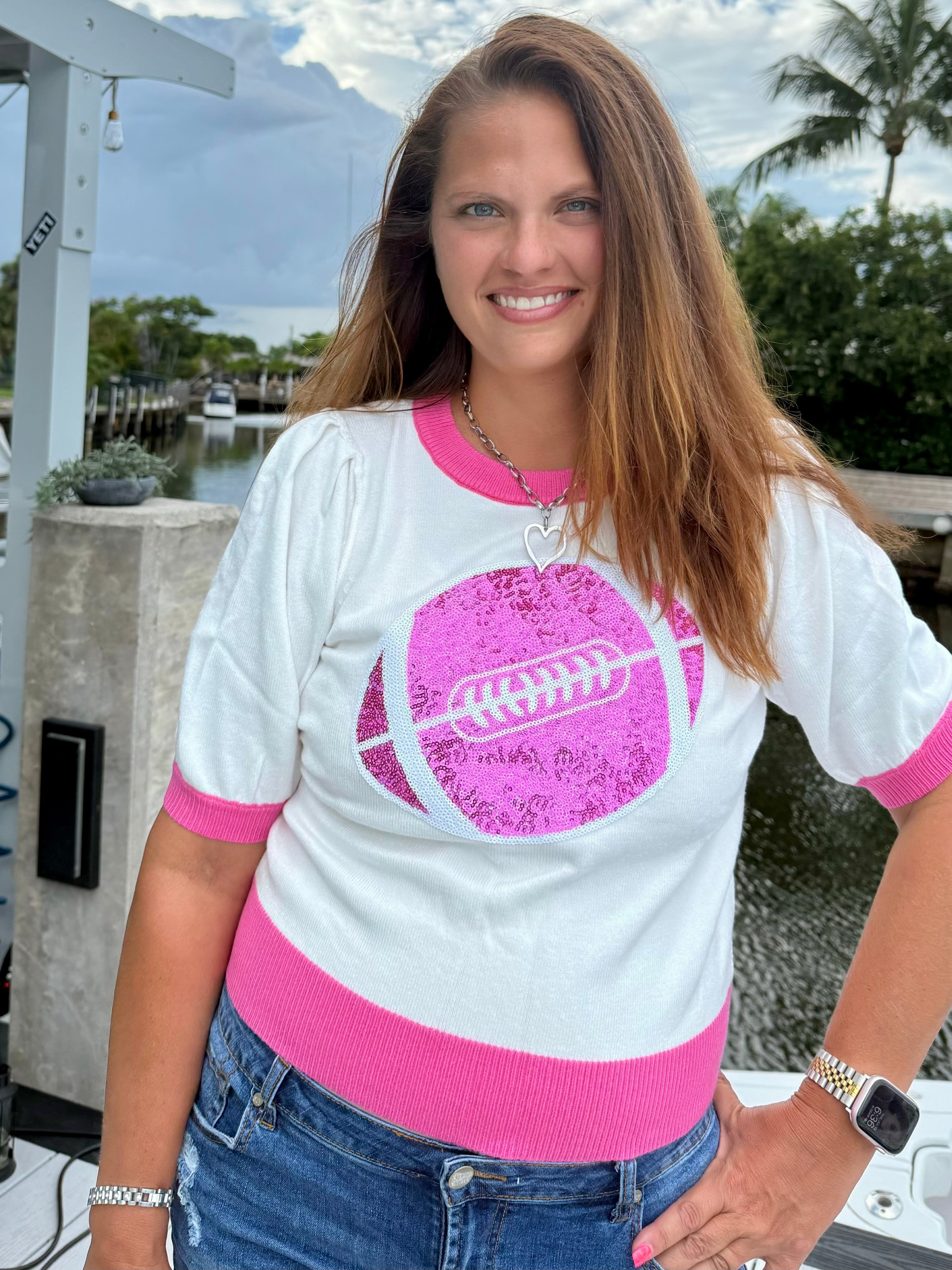 Game Day Glam Knit Top - BFF Here