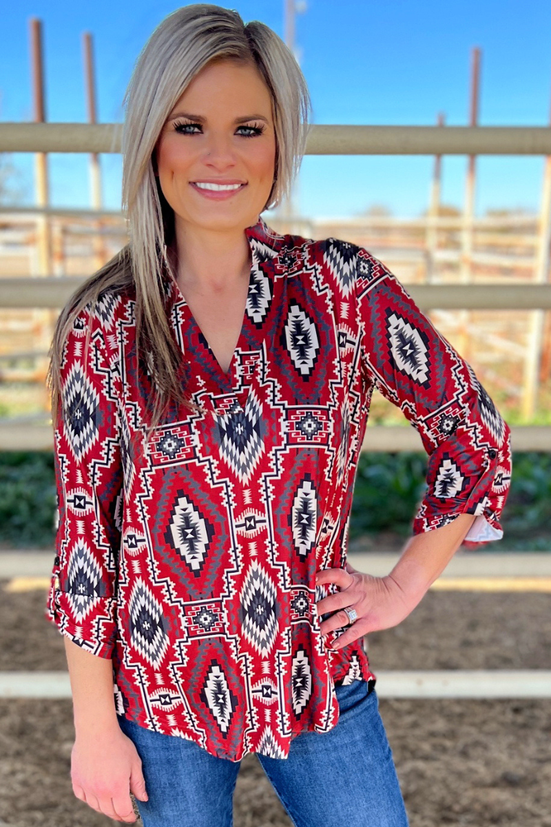 Canyon Sunset Top by Sterling Kreek - BFF Here