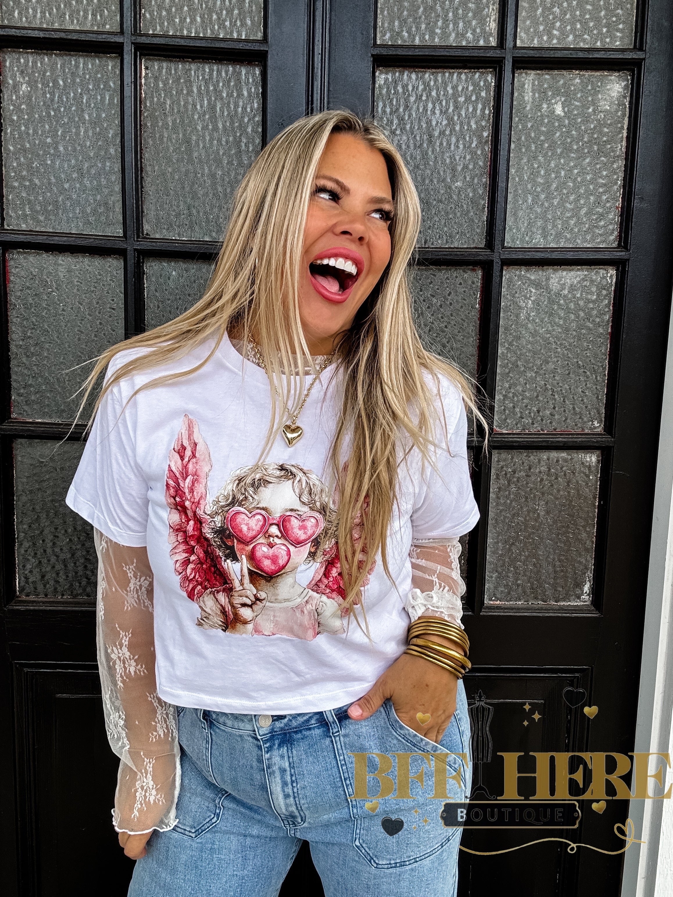 Cupid Vibes Tee by Blakeley - BFF Here