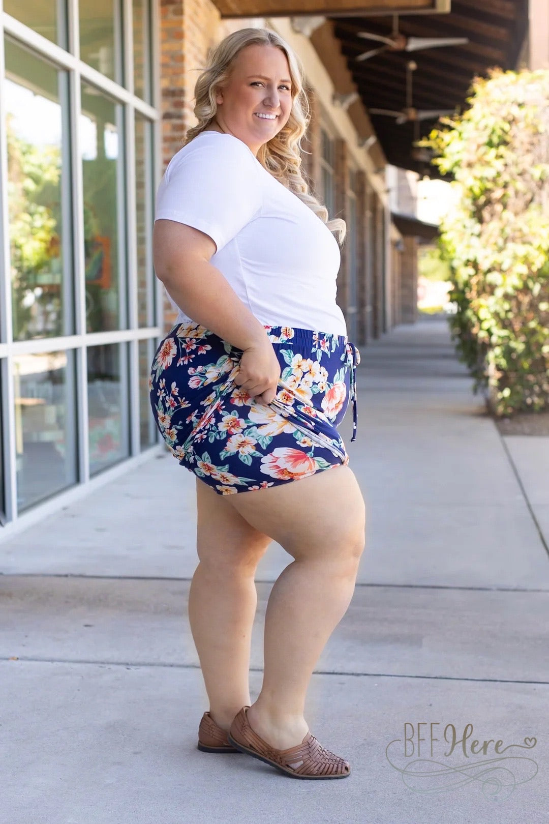 Sienna Skort - Navy Tropical - BFF Here