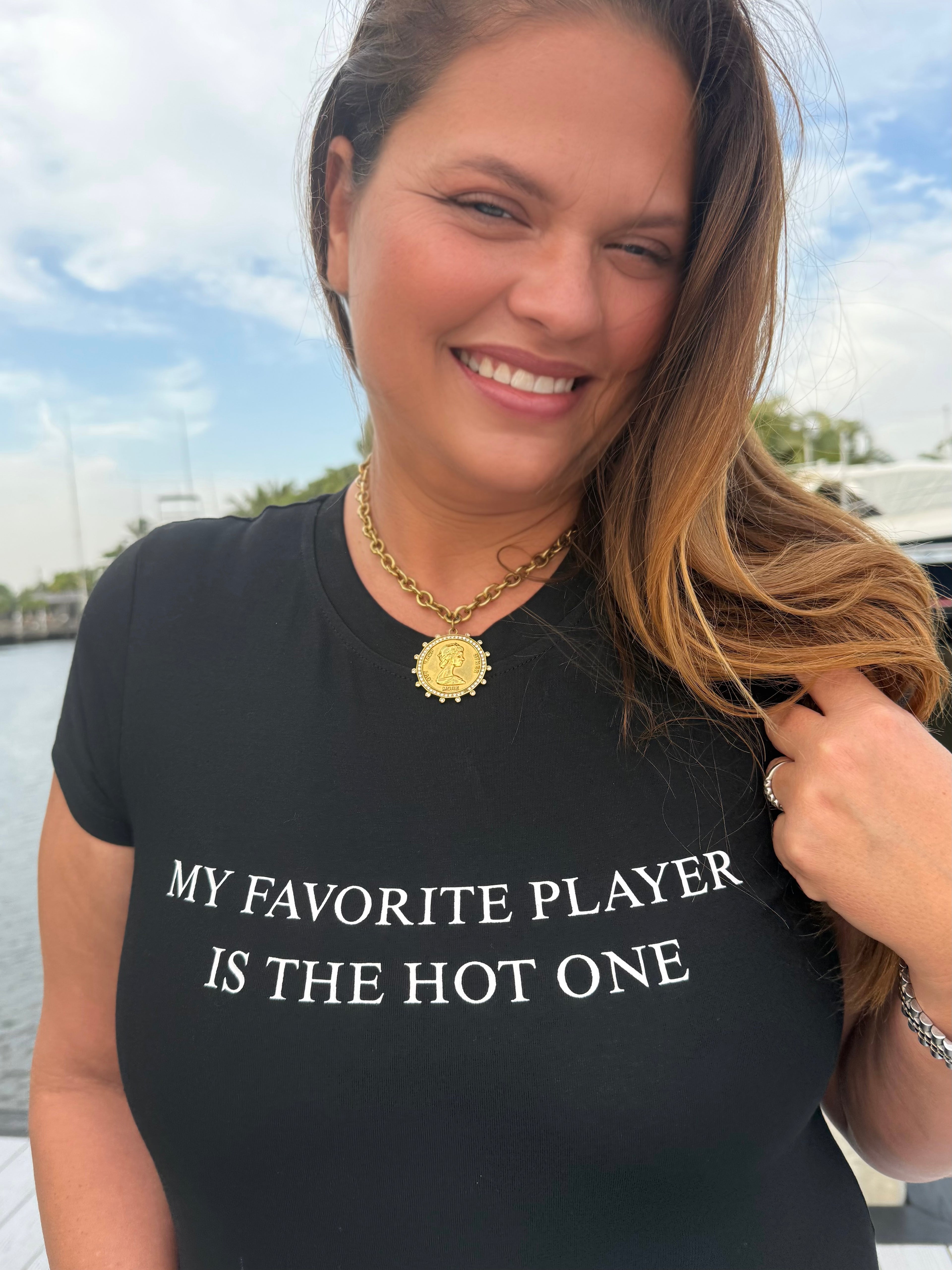 Favorite Player Baby Tee by Panache - BFF Here
