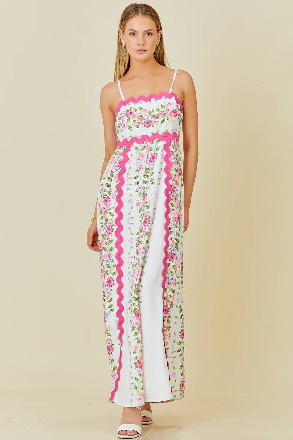 PREORDER: Springtime Floral Elegance Maxi Dress (Ships End of June) - BFF Here