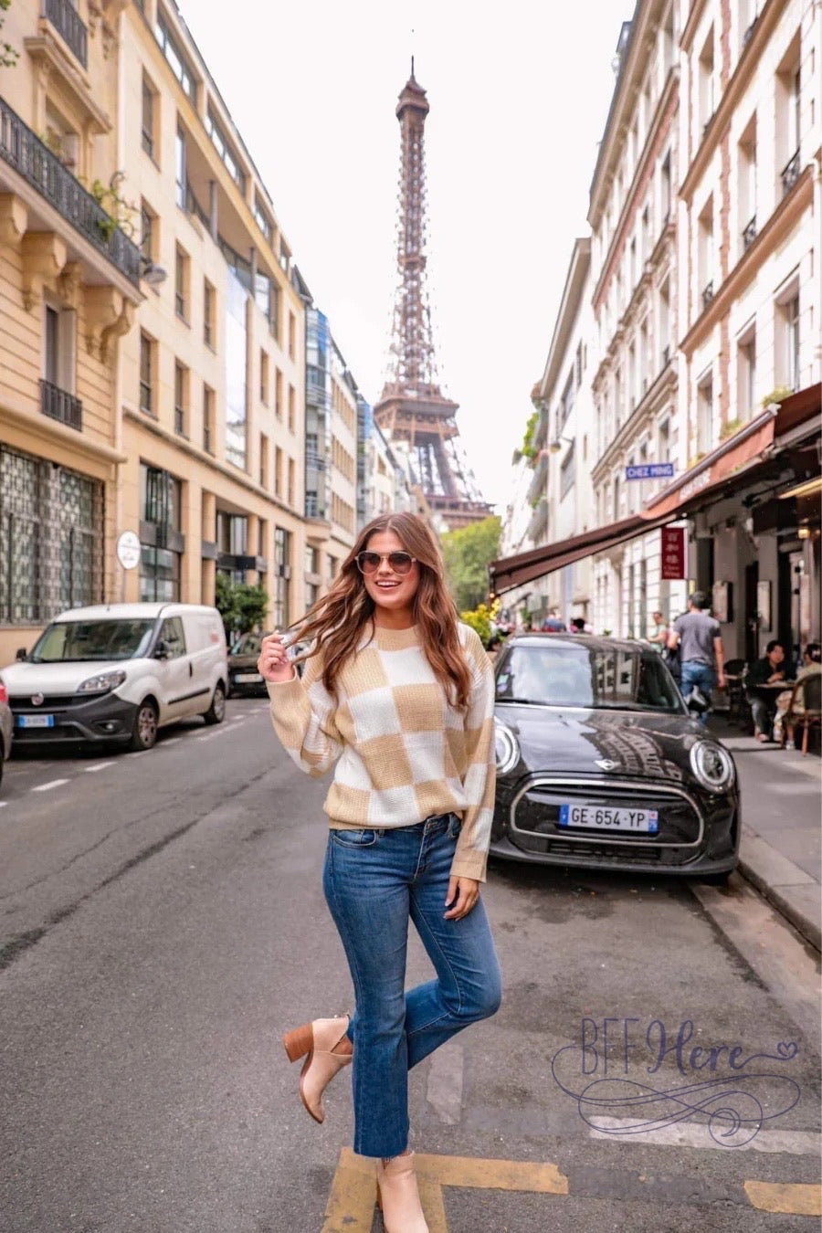 Check Yes Checkered Sweater - BFF Here