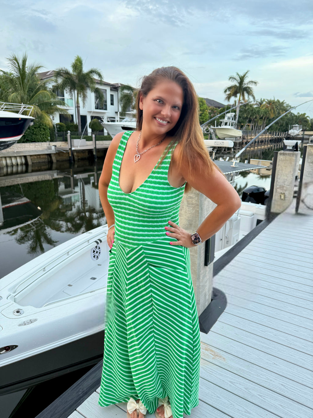 Luciana Stripe Dress by Blakeley - BFF Here