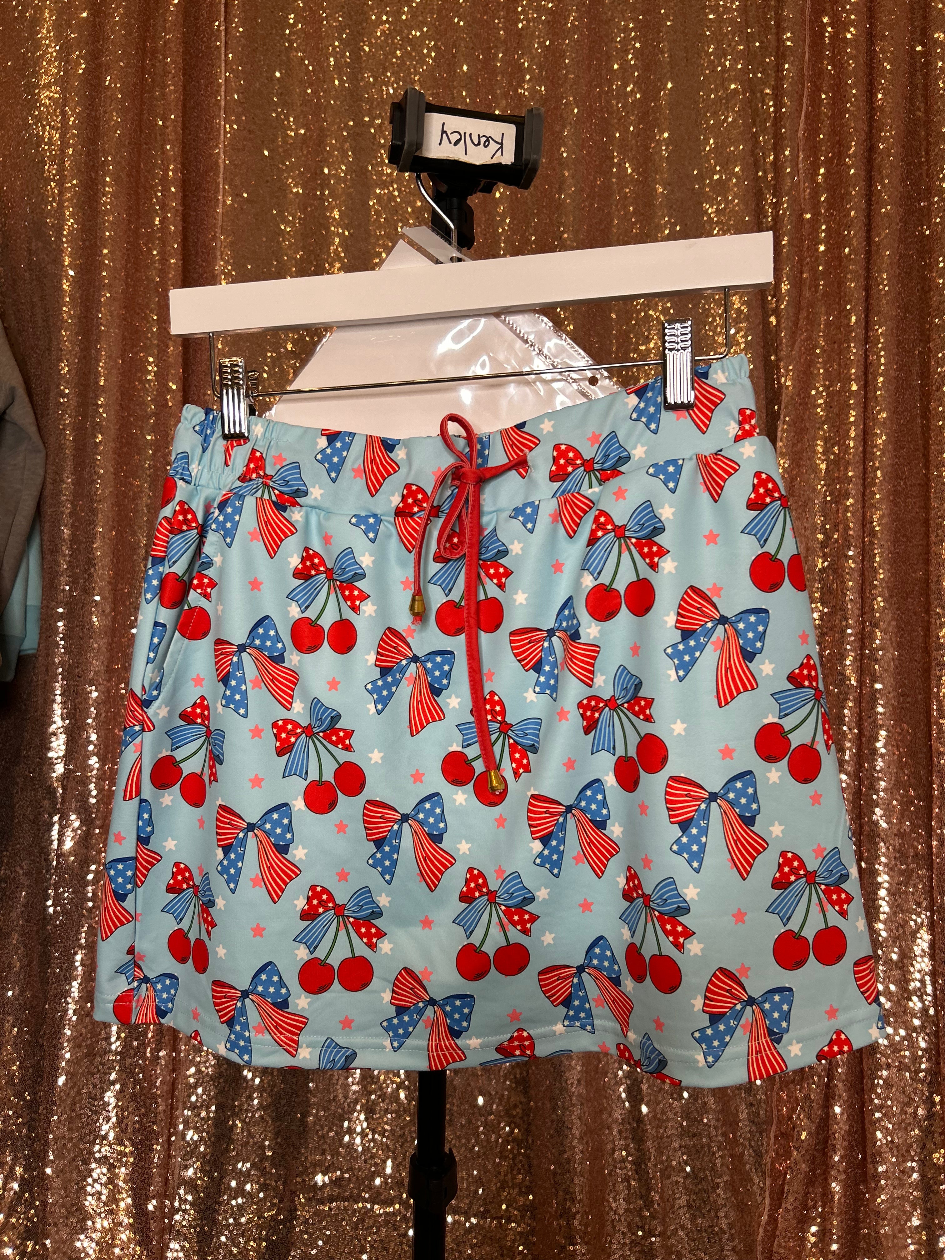 PREORDER: All American Cherry Skort by Jess Lea (ETA: March)